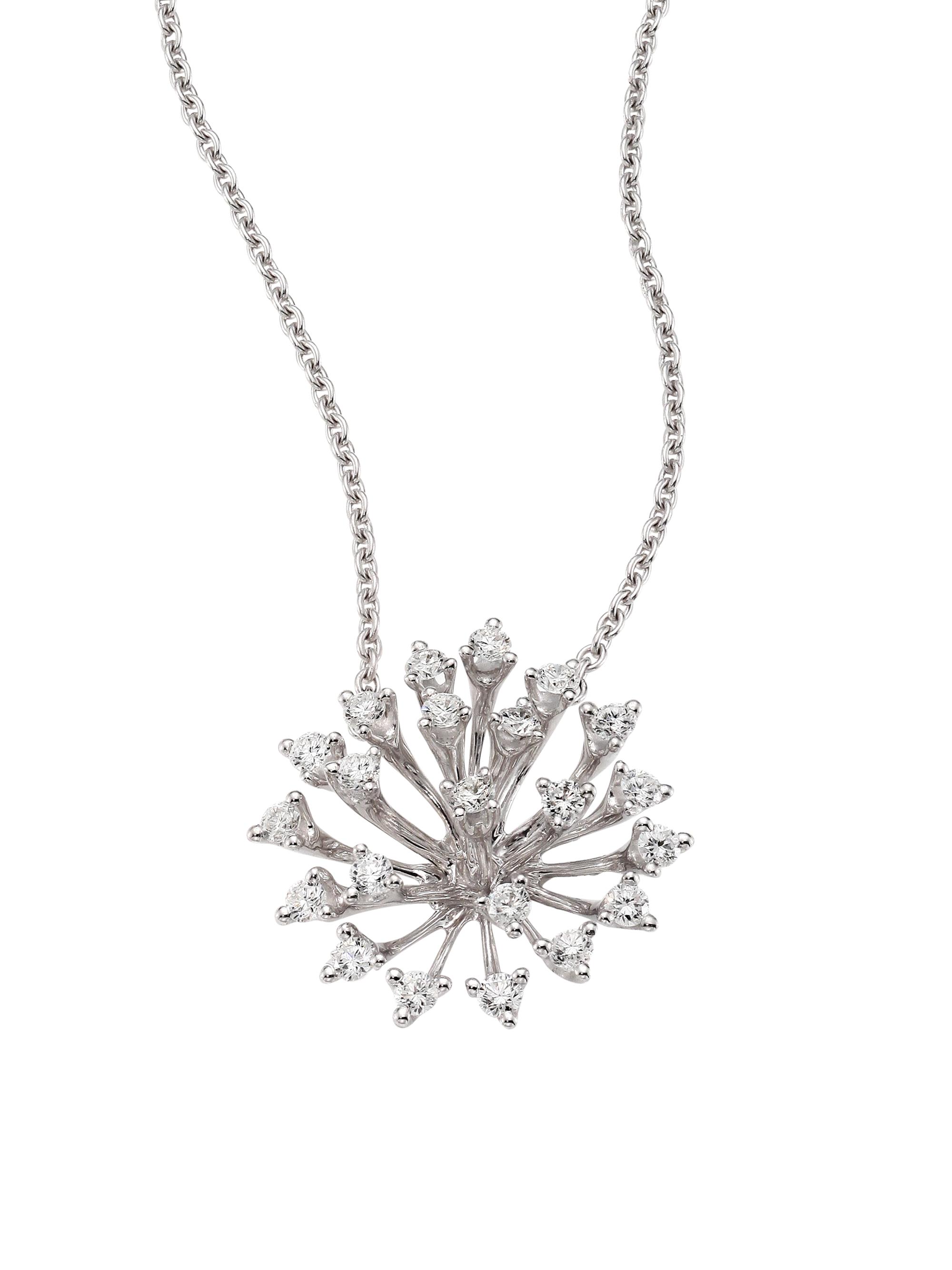 Hueb Women's Luminous 18K White Gold & 0.39 TCW Diamond Pendant Necklace - White Gold