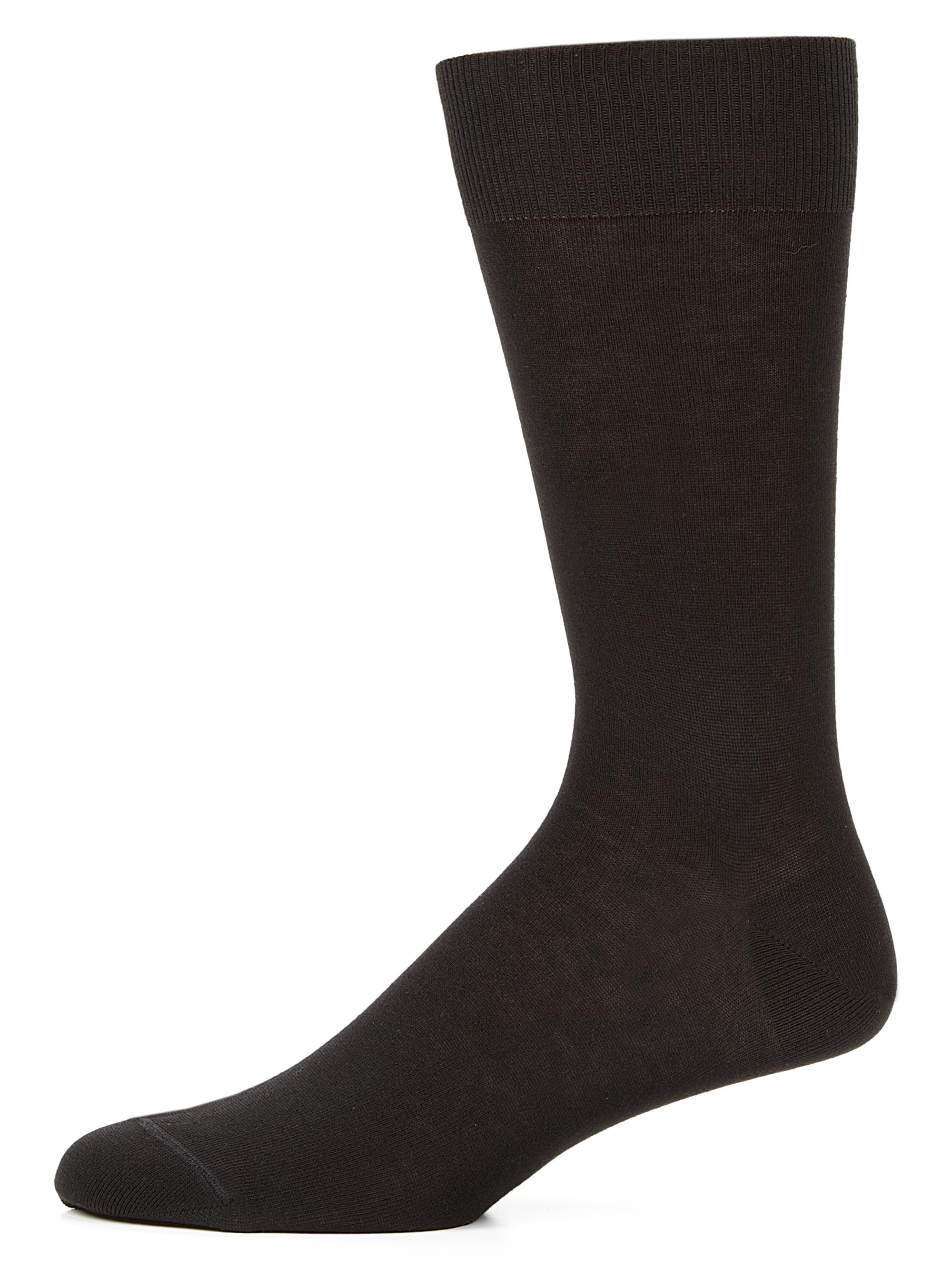 Saks Fifth Avenue Men's COLLECTION Cotton-Blend Dress Socks - Black