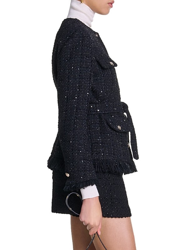 Shop Maje Sequined Tweed Jacket | Saks Fifth Avenue Shop Maje Sequined Tweed Jacket | Saks Fifth Avenue