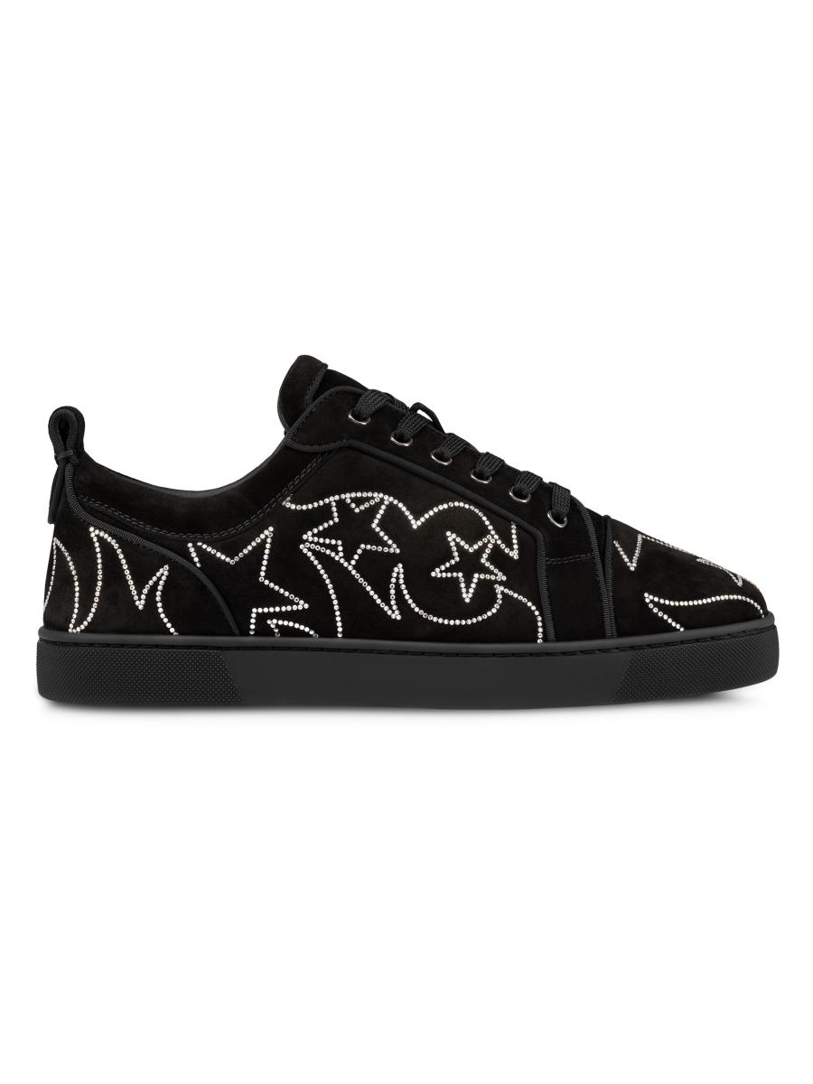 ラグジュアリーな一足☆Christian Louboutin☆Louis Junior CHRISTIAN LOUBOUTIN Louis Junior Leather Sneakers for Men