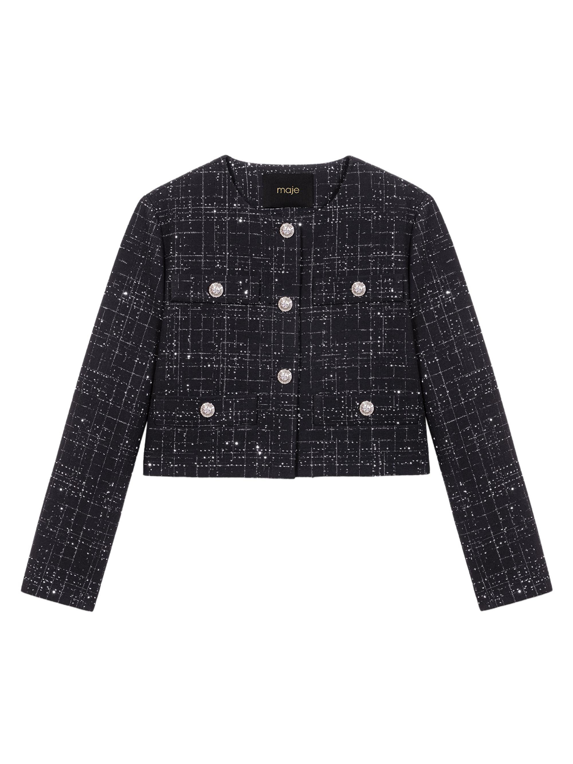 the toe FIFTH AVENUE SLEEVE TWEED JACKET
