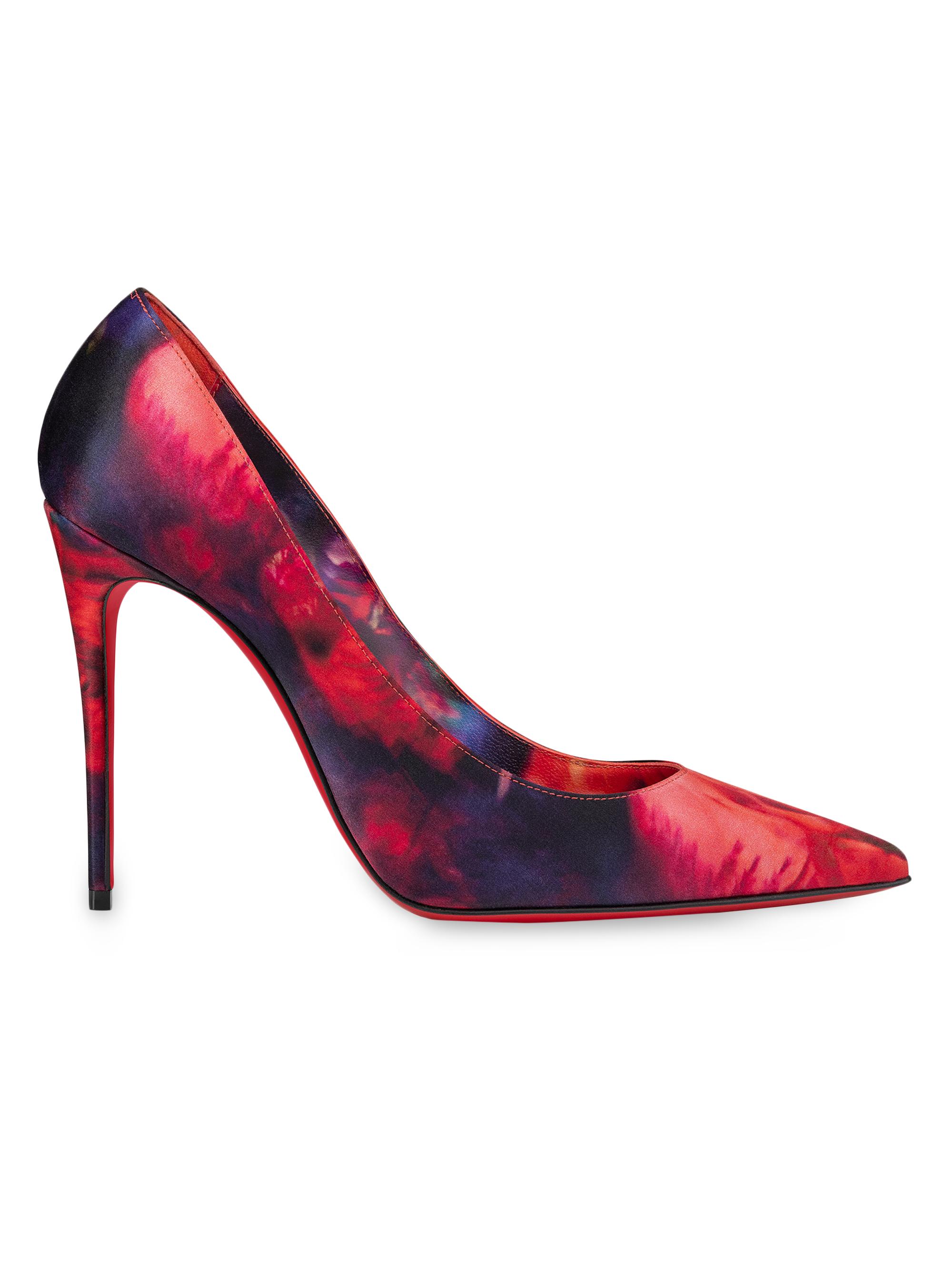 Christian Louboutin Women's Kate 85MM Satin Pumps