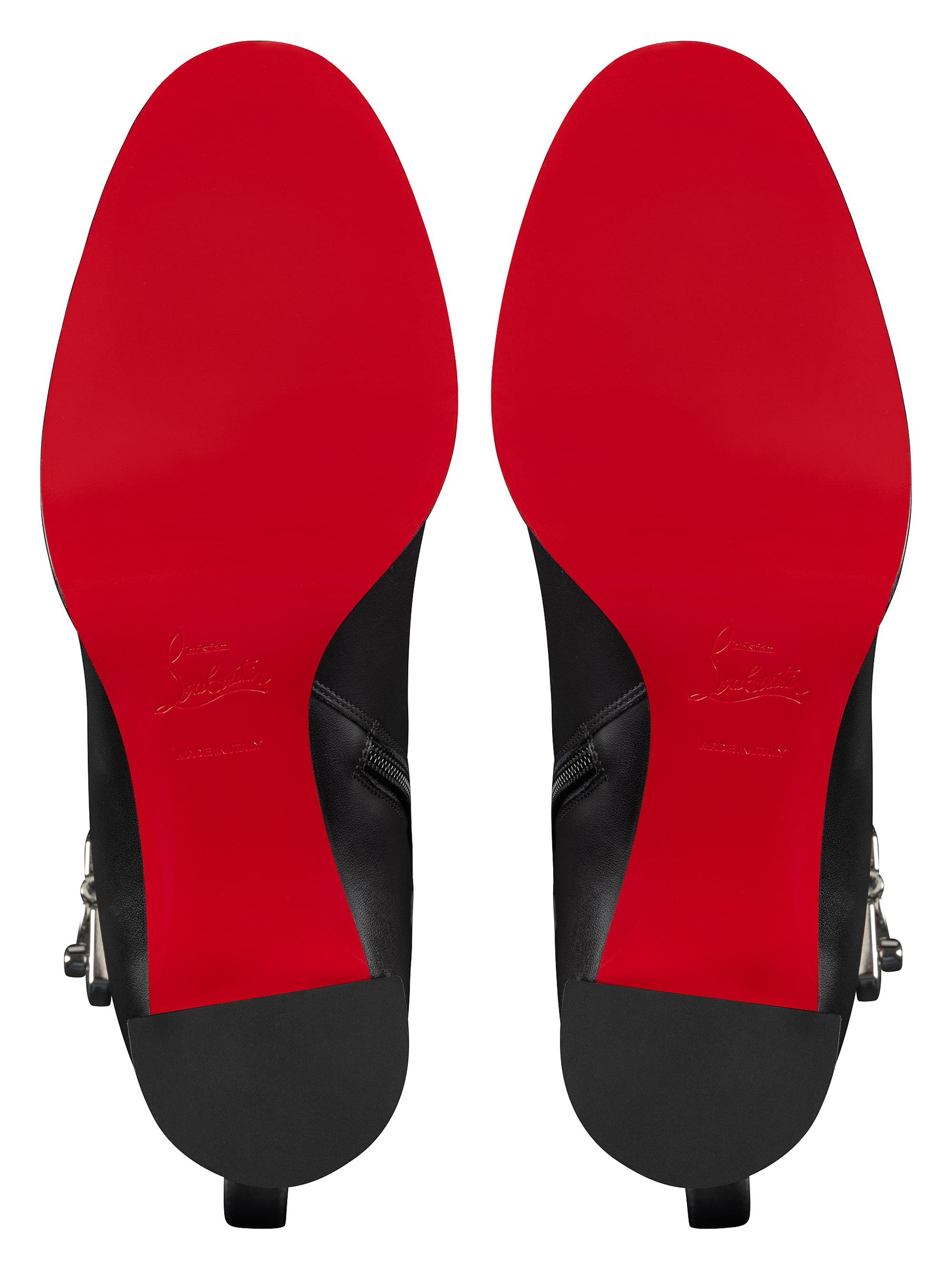 Christian Louboutin Booty Lock 70MM Leather Boots | Saks Fifth Avenue