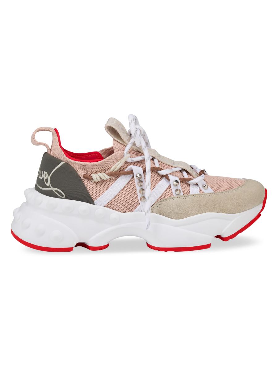【Christian Louboutin】大人気 Trailnrun ロートップスニーカー Trailnrun - Running Sneakers - Suede, calf leather and