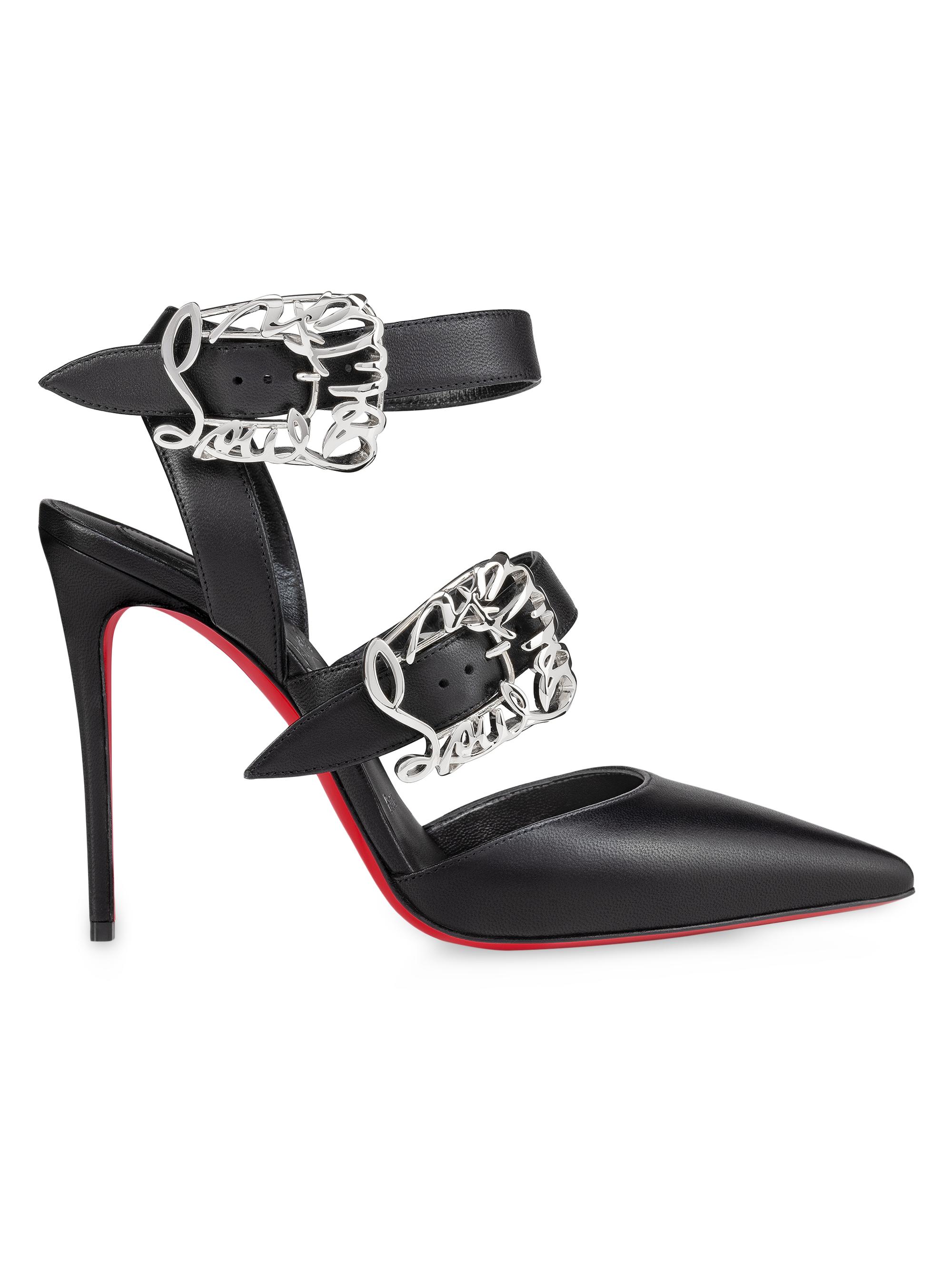 Christian Louboutin Women's Giddylina Lambskin 100MM Pumps - Black