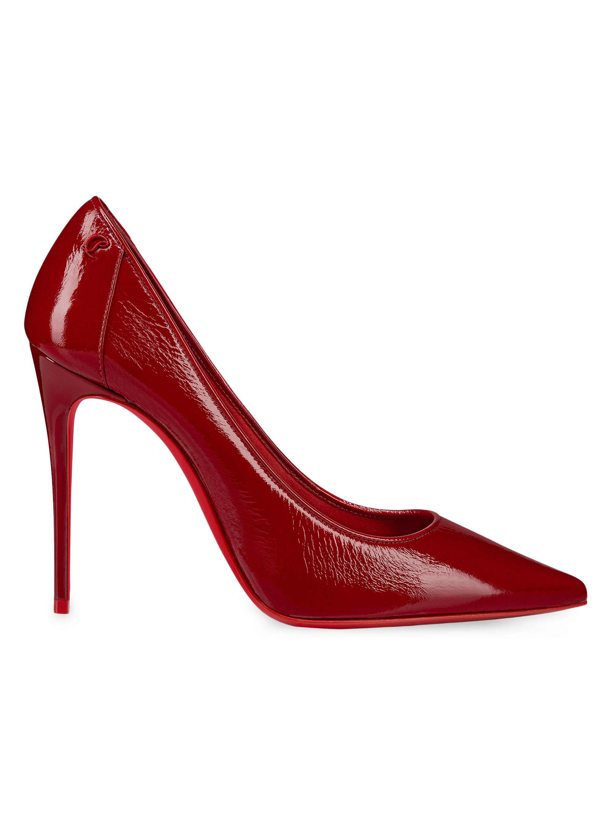 Christian Louboutin Women's Sporty Kate 0MM Patent Leather Pumps - Loubi