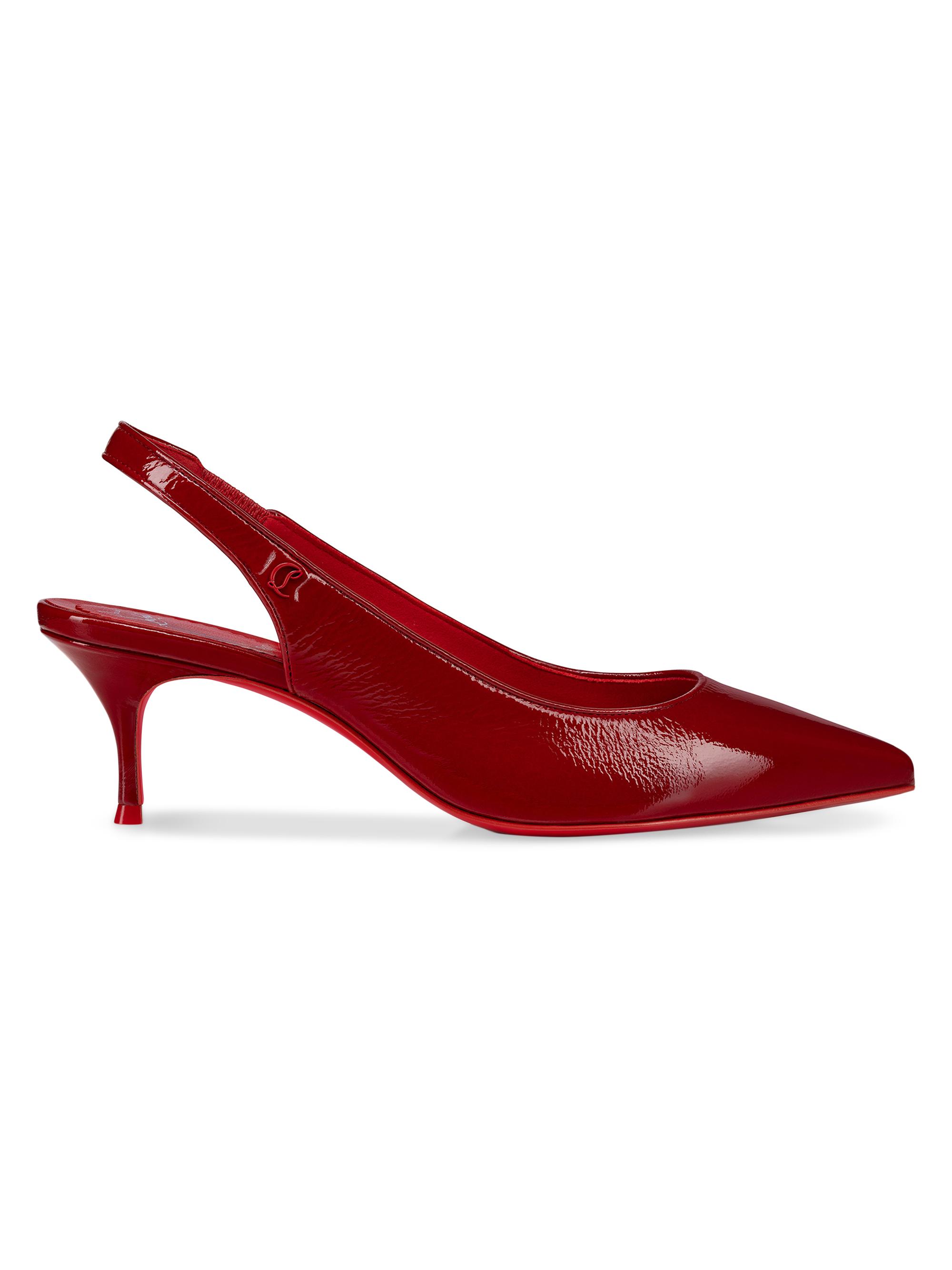 Christian Louboutin Women's Sporty Kate 55MM Patent Leather Pumps - Loubi
