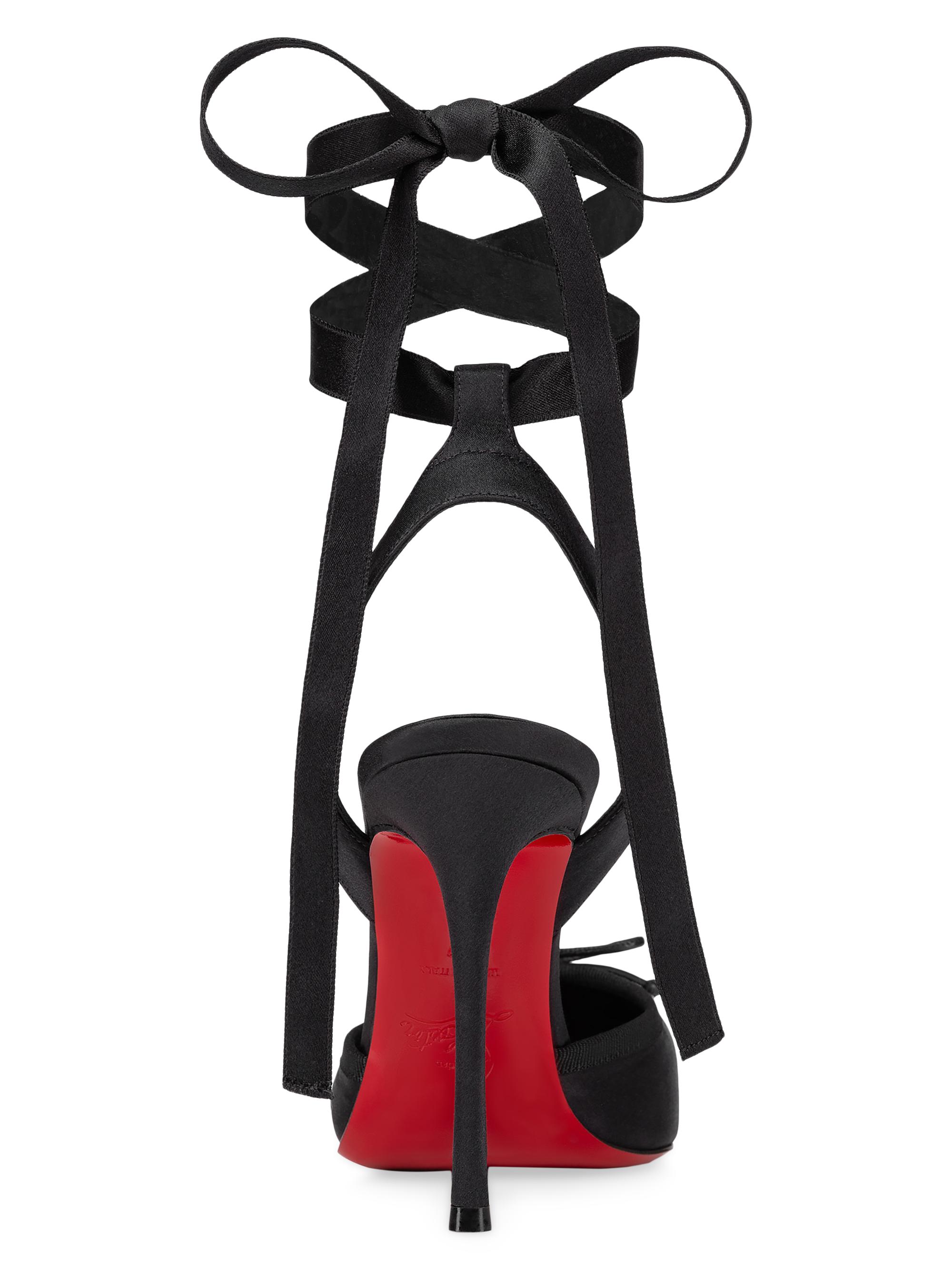 Cassia Lace Up 100MM Satin Pumps