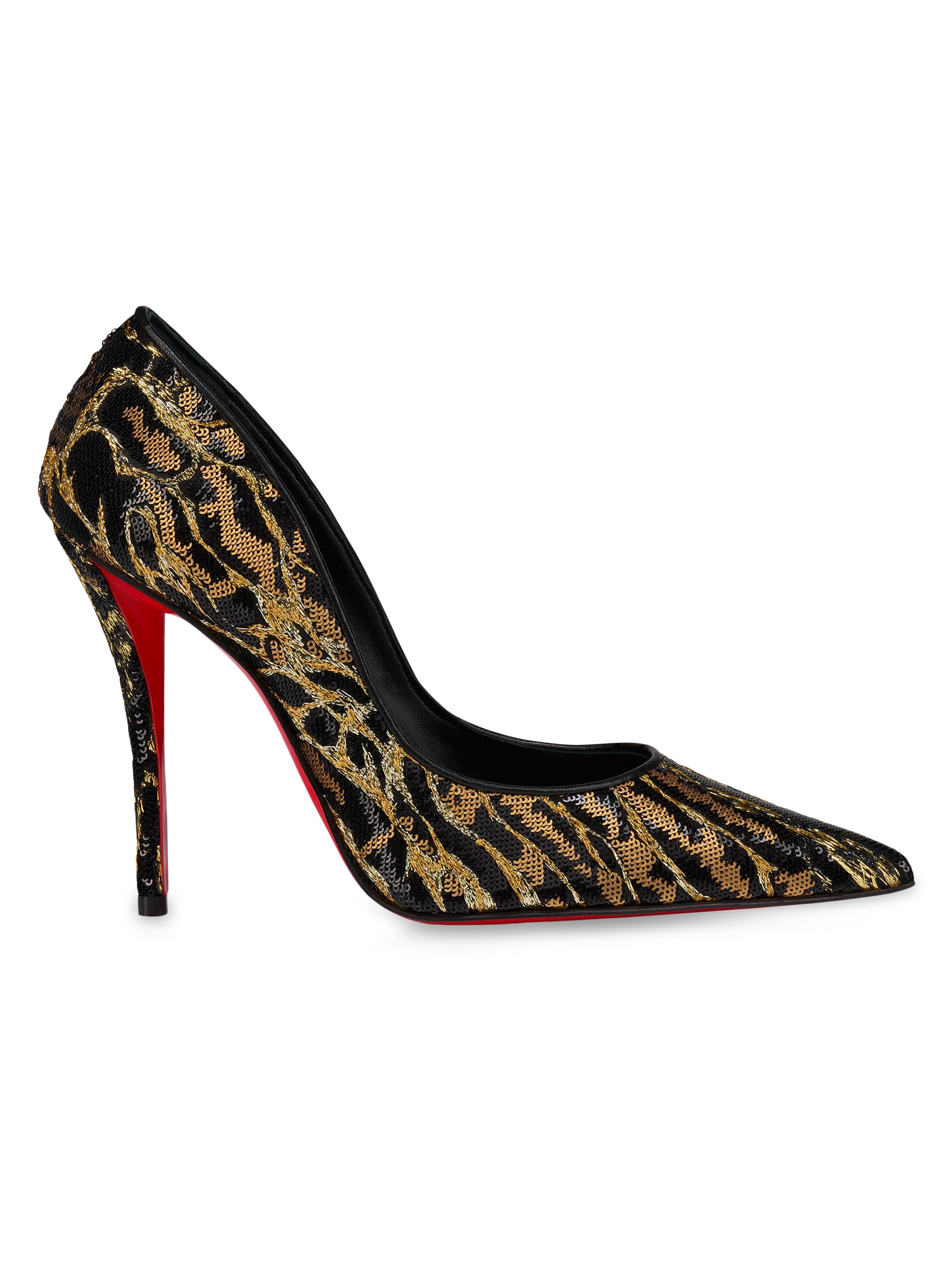 Christian Louboutin Miss Z 100 MM Satin Boum Boum Mirror