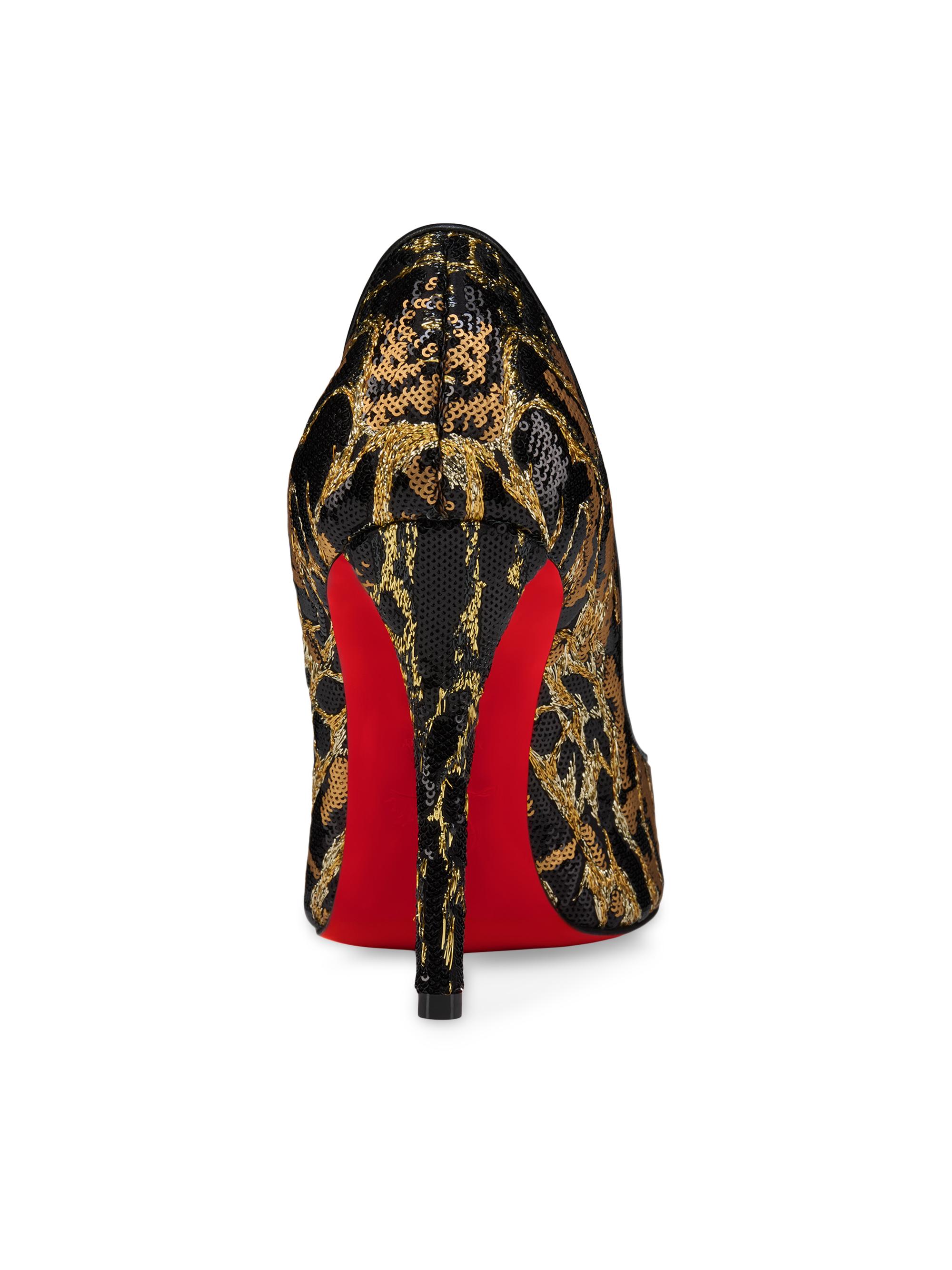 Christian Louboutin Miss Z Ocelot 100MM Satin Pumps | Saks Fifth
