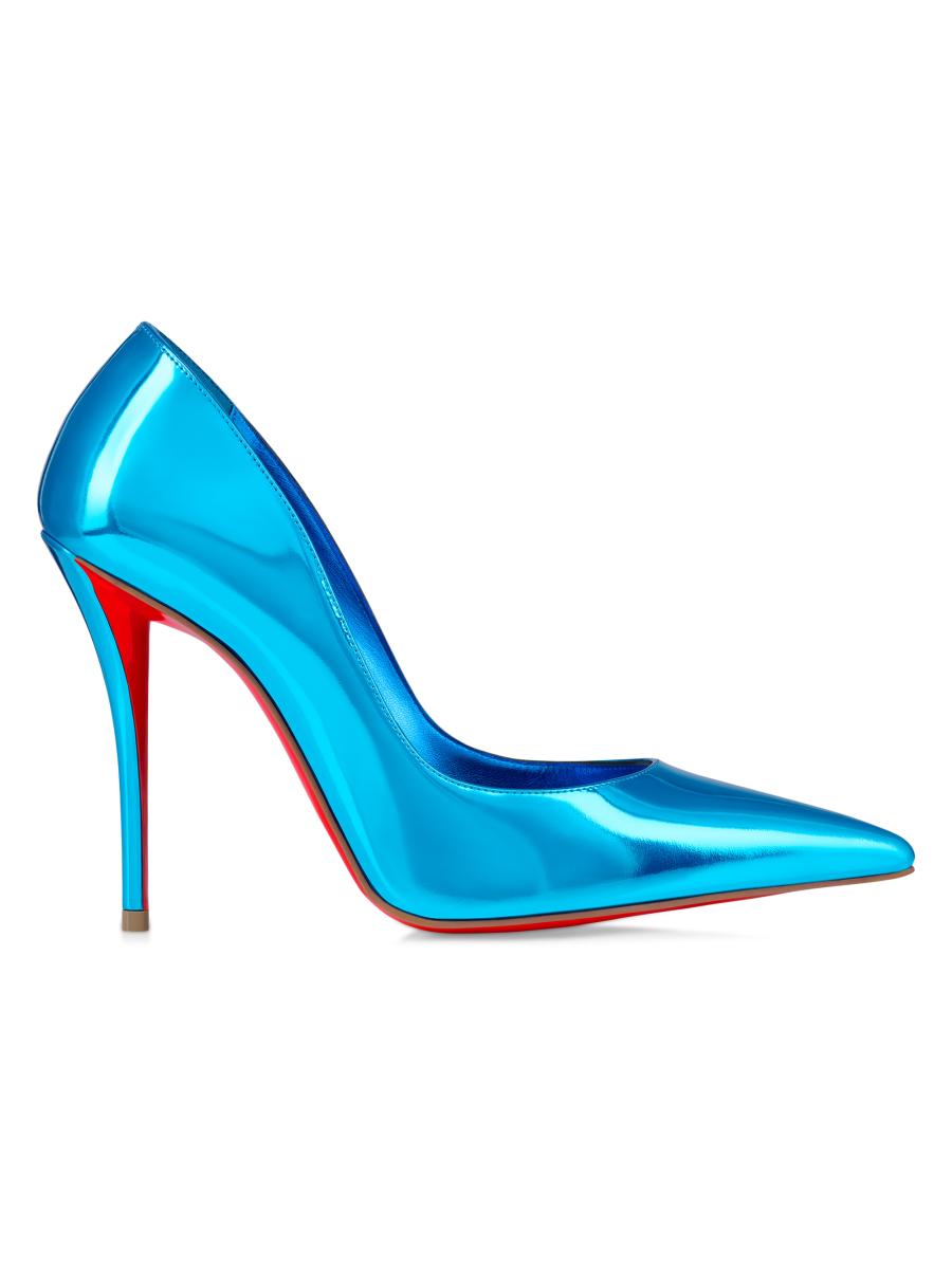 LAMINATED LEATHER HEELEDサンダル KENSINGTON LANGLEY Red Croc Embossed Leather Heel by KURT