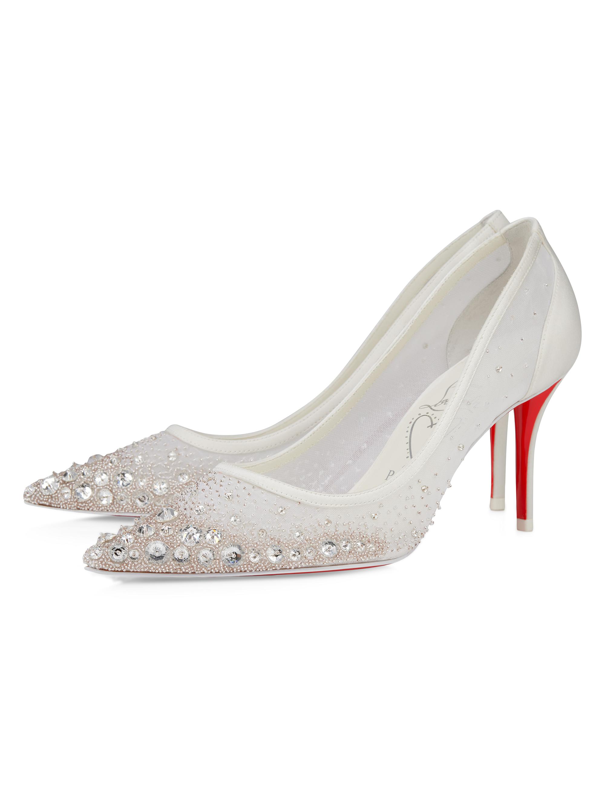 Christian Louboutin*オーロラハイヒール* Christian Louboutin Miss Z 80MM Crystals Sparkling Pumps | Saks