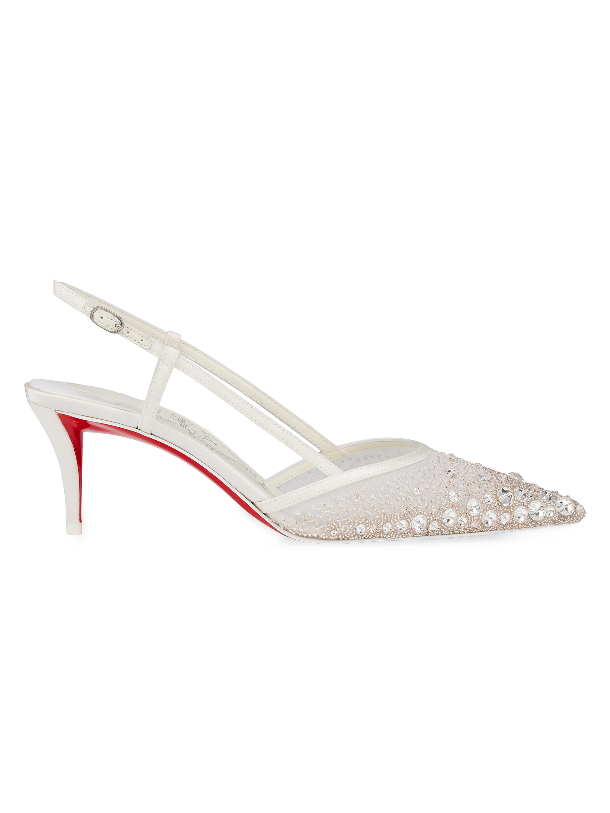 Christian Louboutin Women's Miss Z Sling Sparkling 60MM Pumps - Version