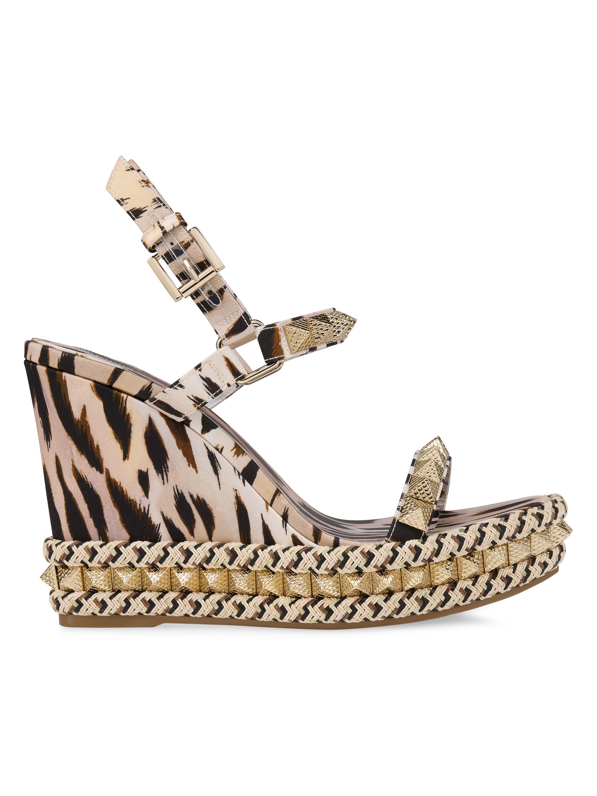 Christian Louboutin Women's Pyraclou 110MM Satin Heels