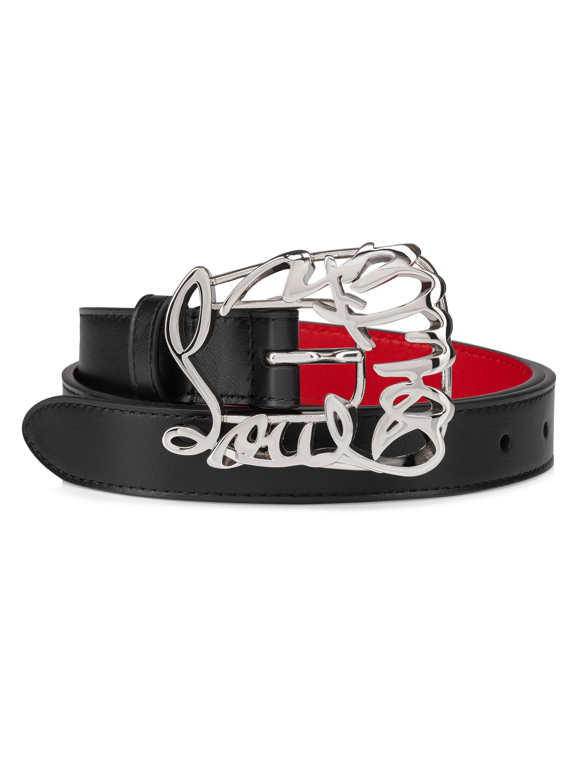 Christian Louboutin Women's Giddy Belt - Black