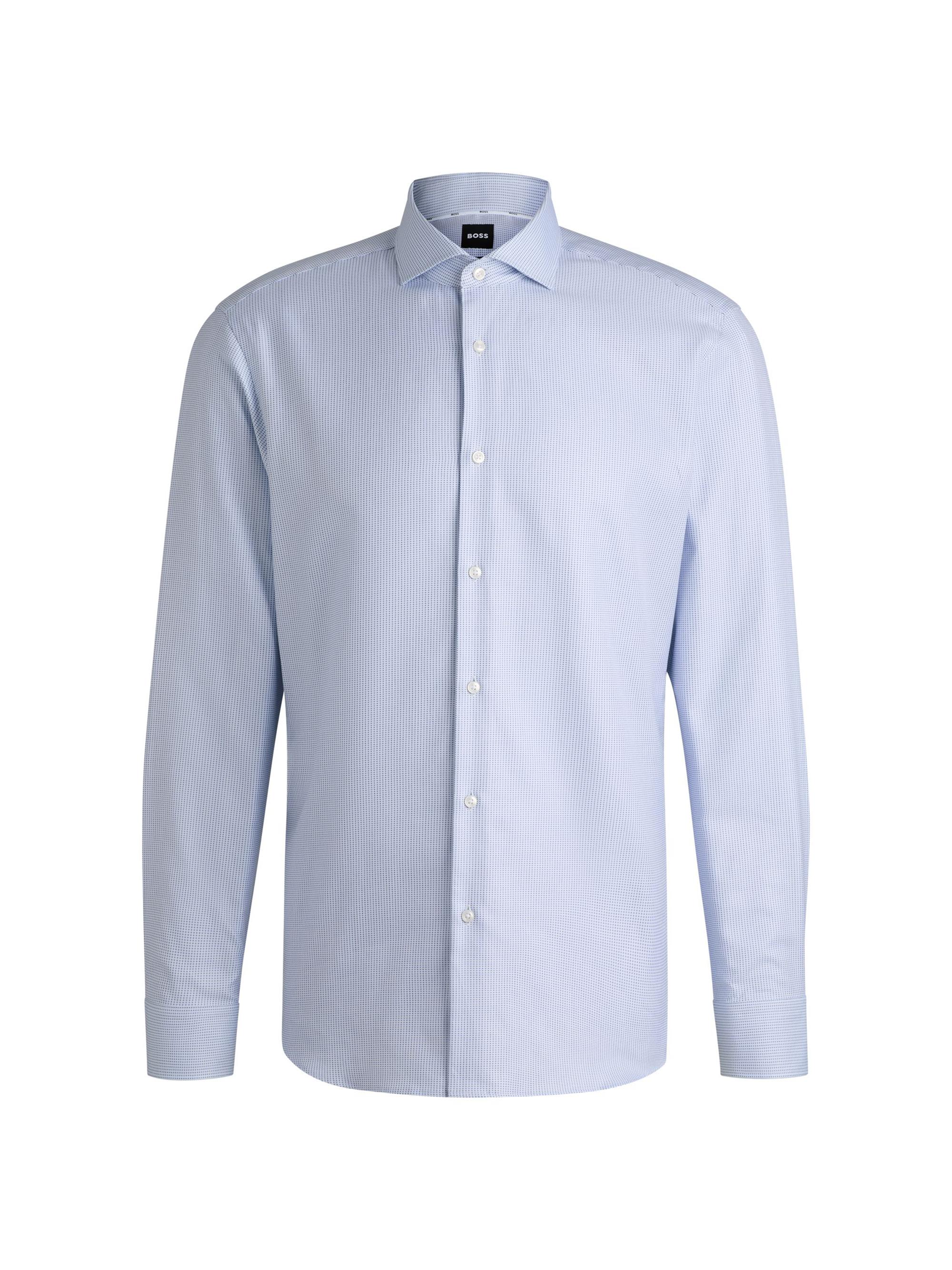 BOSS Men's Regular-Fit Shirt in Structured Cotton - Light Pastel