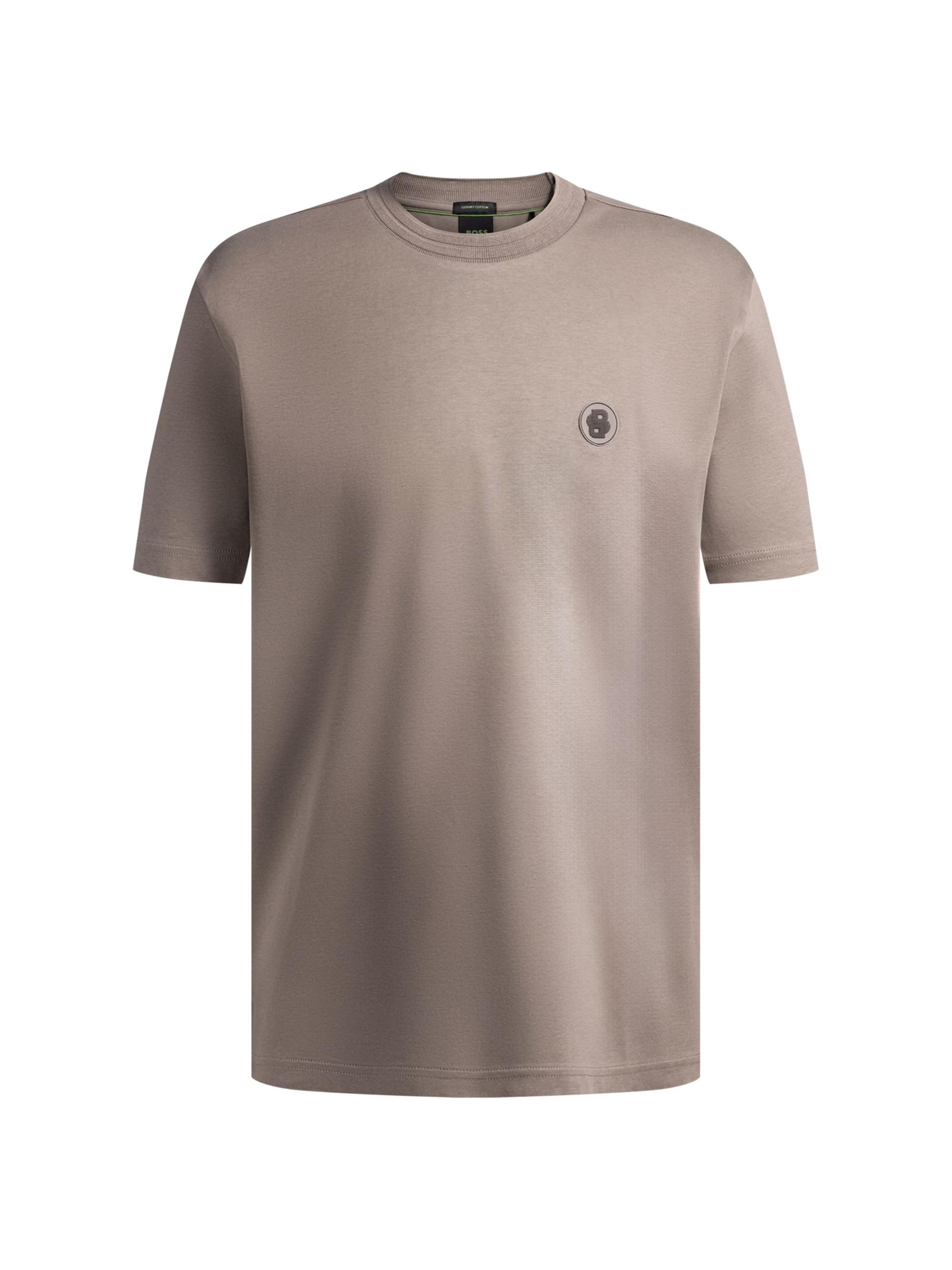 BOSS Men's Thermo-Regulating T-Shirt in Cotton - Turquoise