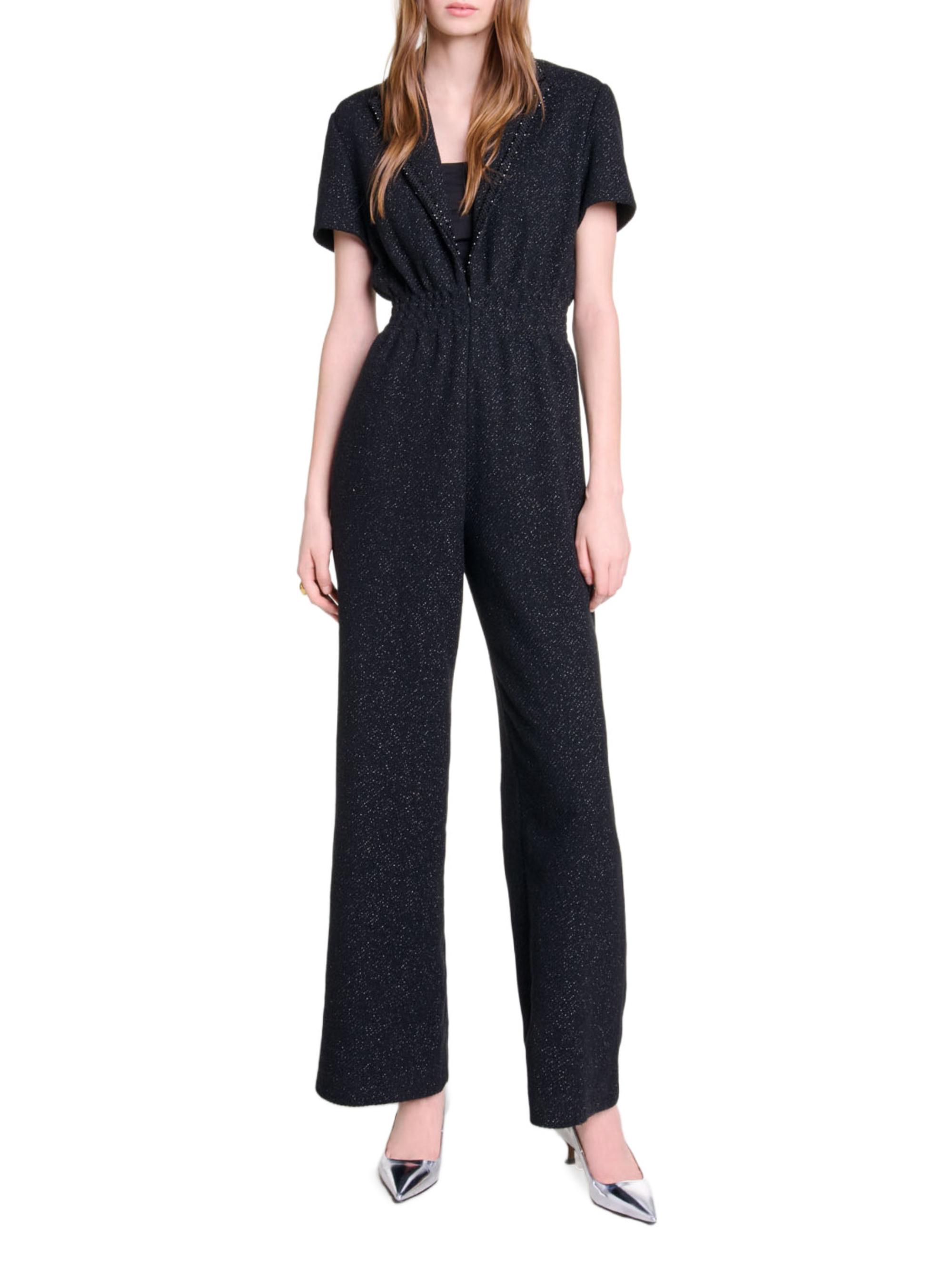 Maje Women's Tweed Trouser Suit - Black