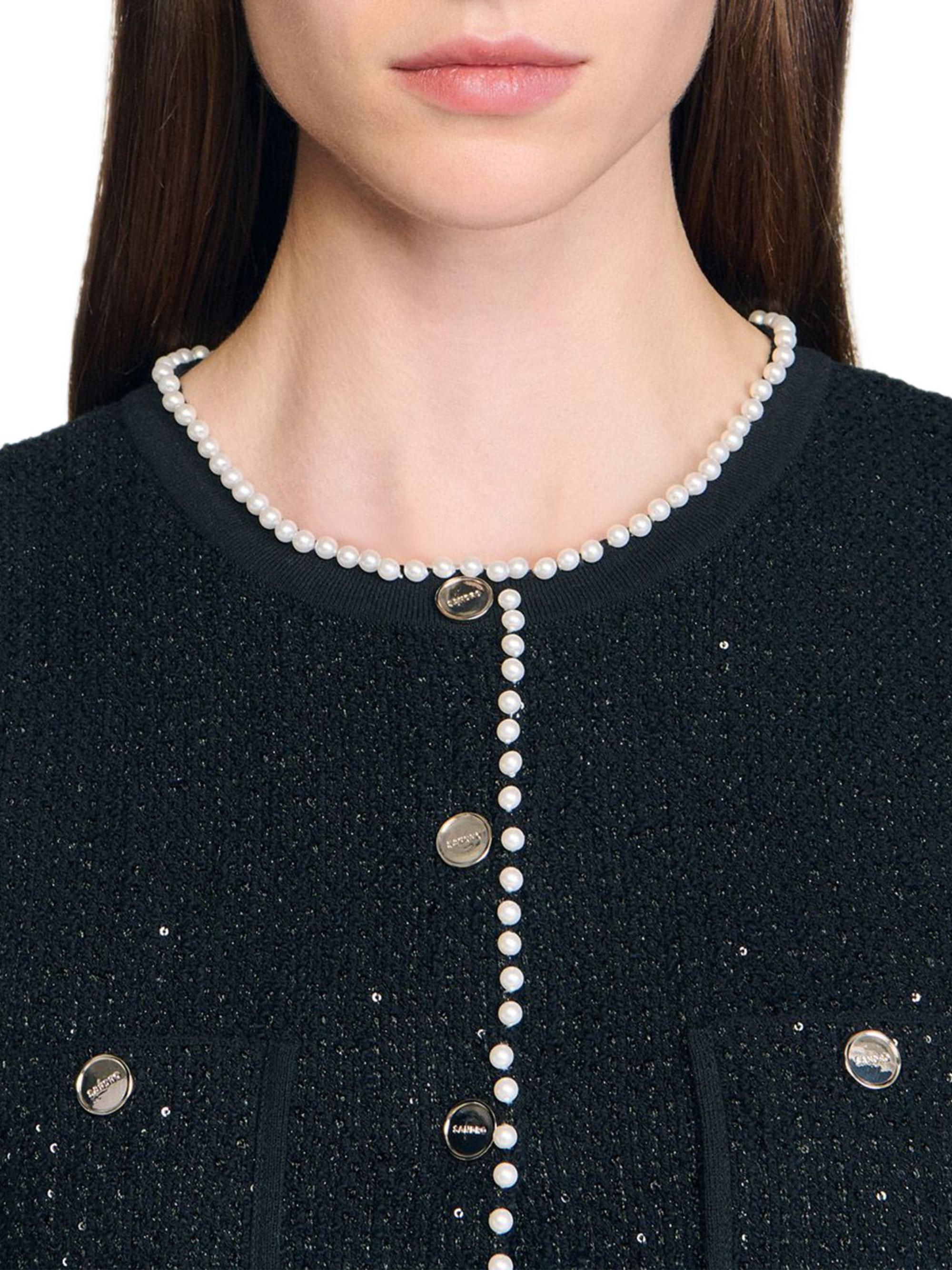 トップス maison de Dolce. candy tweed vest black トップス maison