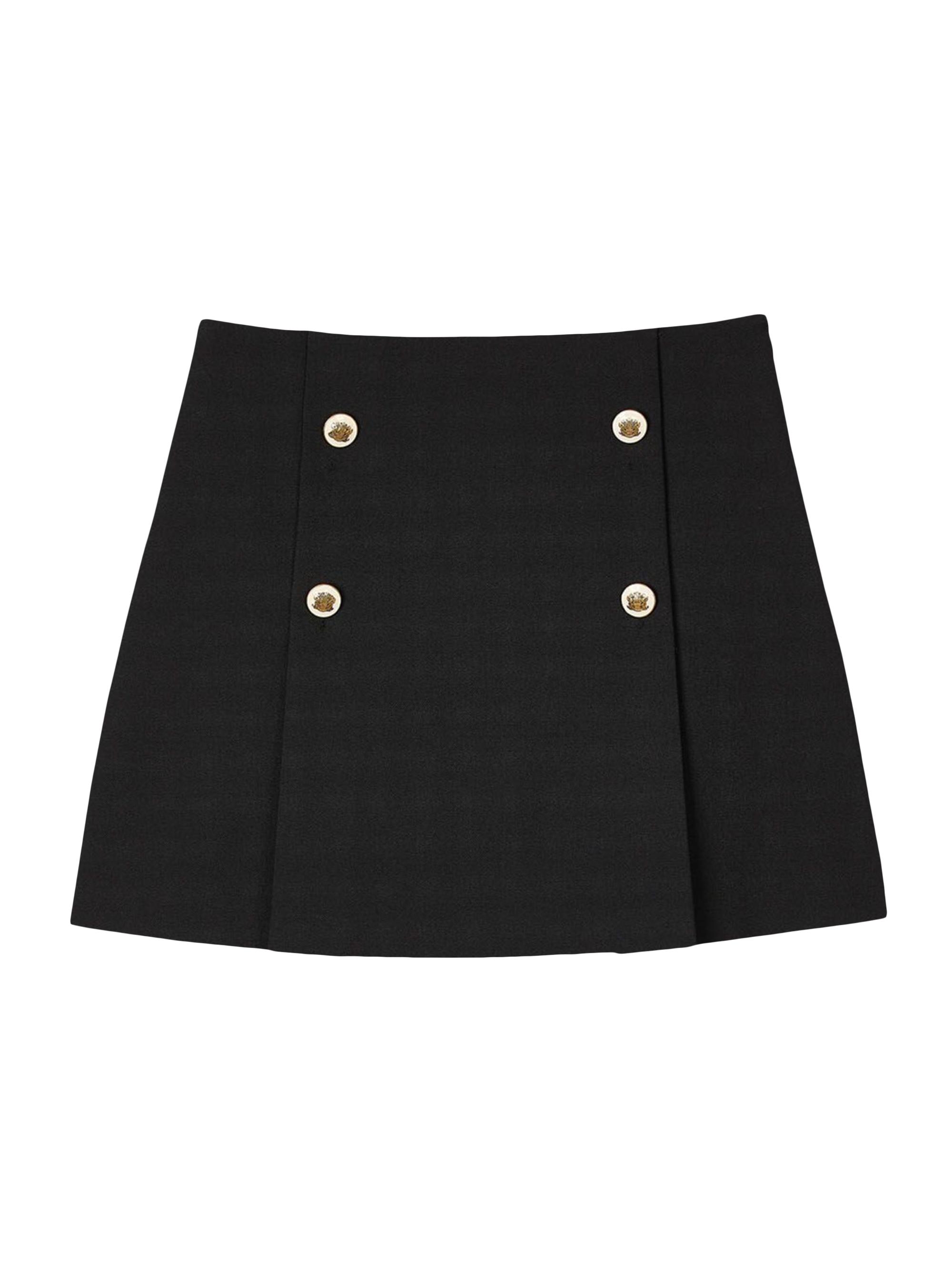 Sandro Women's Mini Pleated Skirt - Black