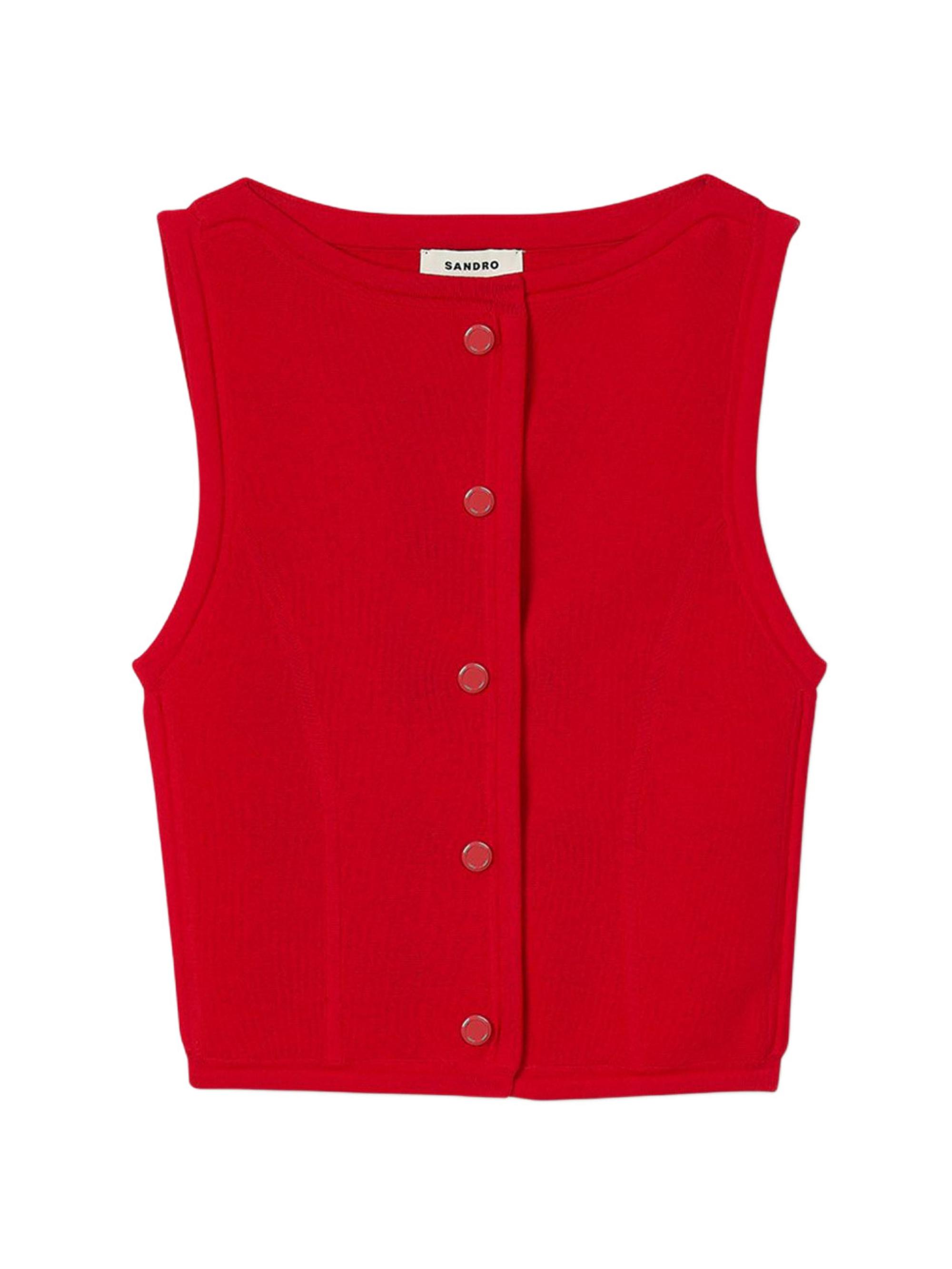 Sandro Women's Sleeveless Sweater - Red