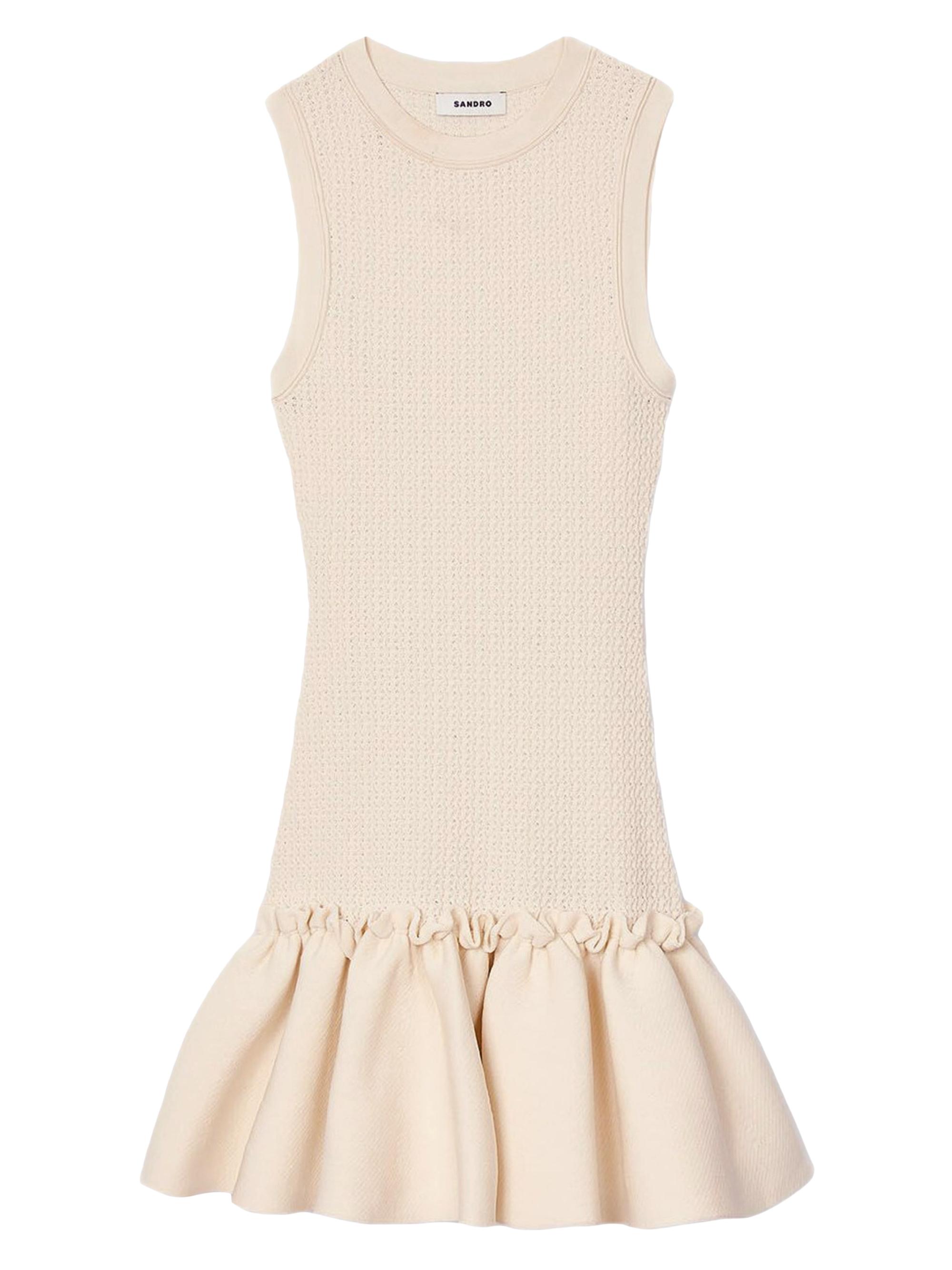 Simone Knit Mini Dress Sサイズ　エクリュ Simone Knit Mini Dress Sサイズエクリュ