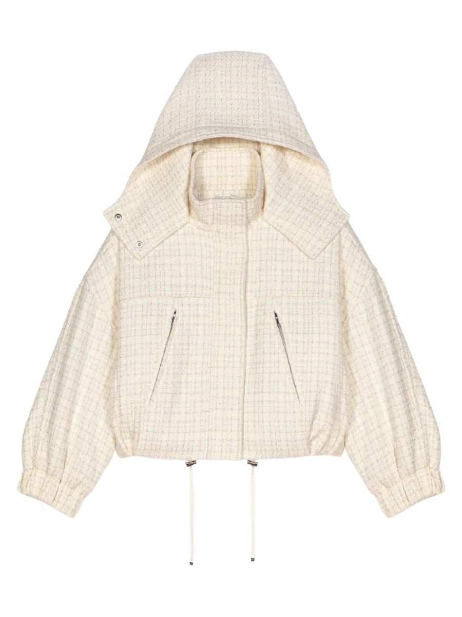 Maje Tweed Down Jacket | Saks Fifth Avenue