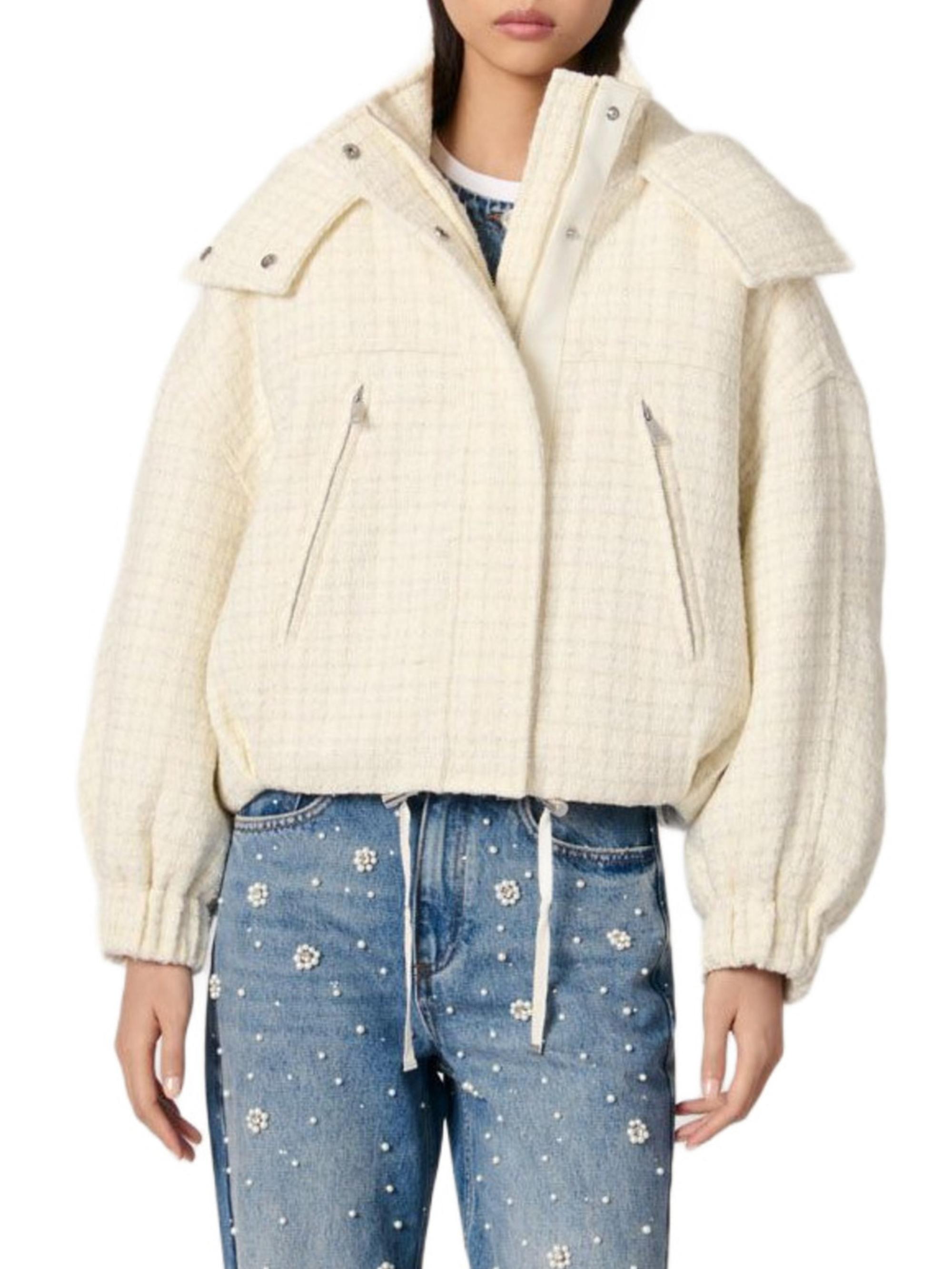 ジャケット・アウター theredthread S over tweed zip jacket