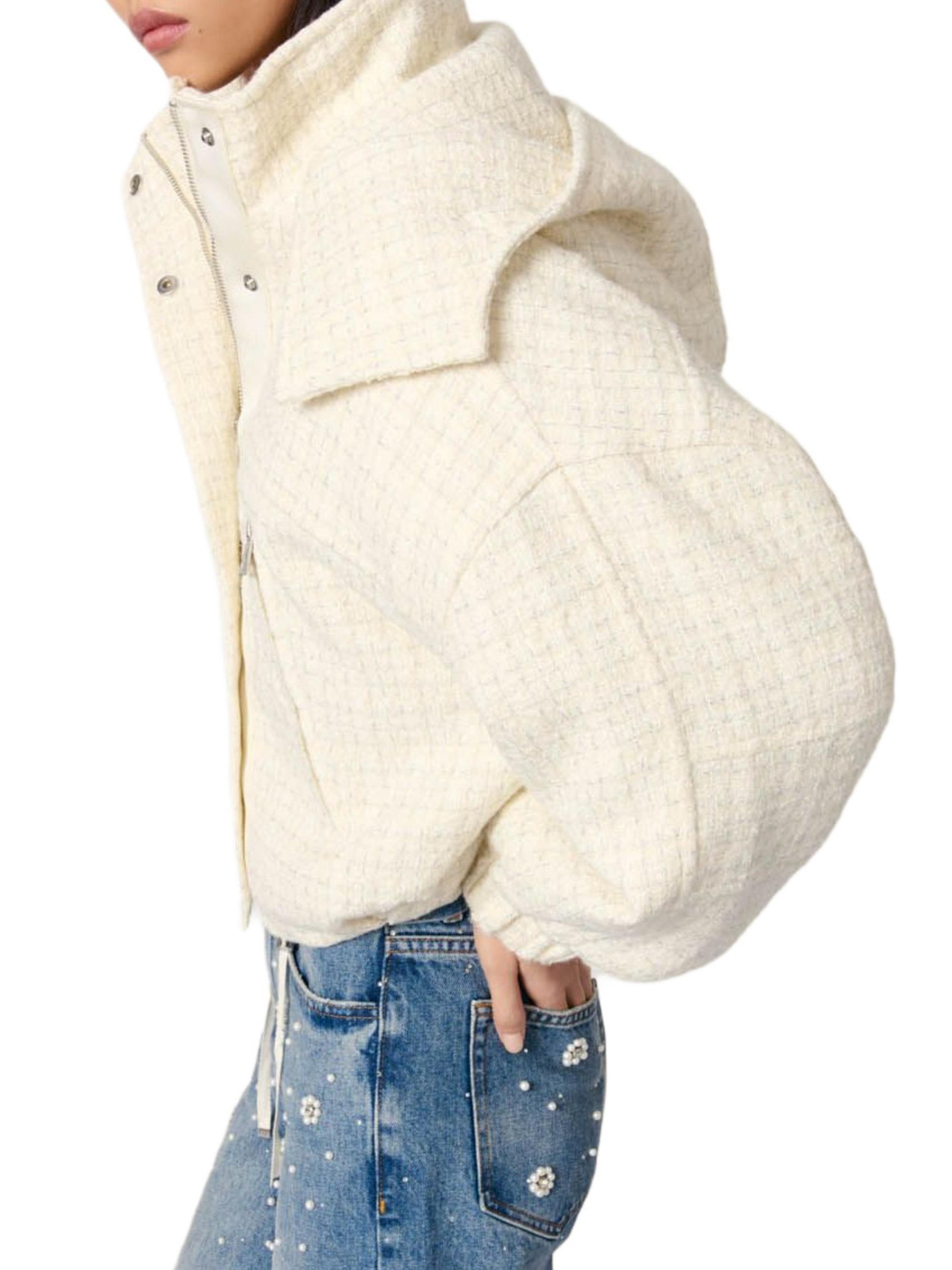 新品✨Her lip to Hooded Tweed Down Jacket Herlipto Hooded Tweed Down Jacket