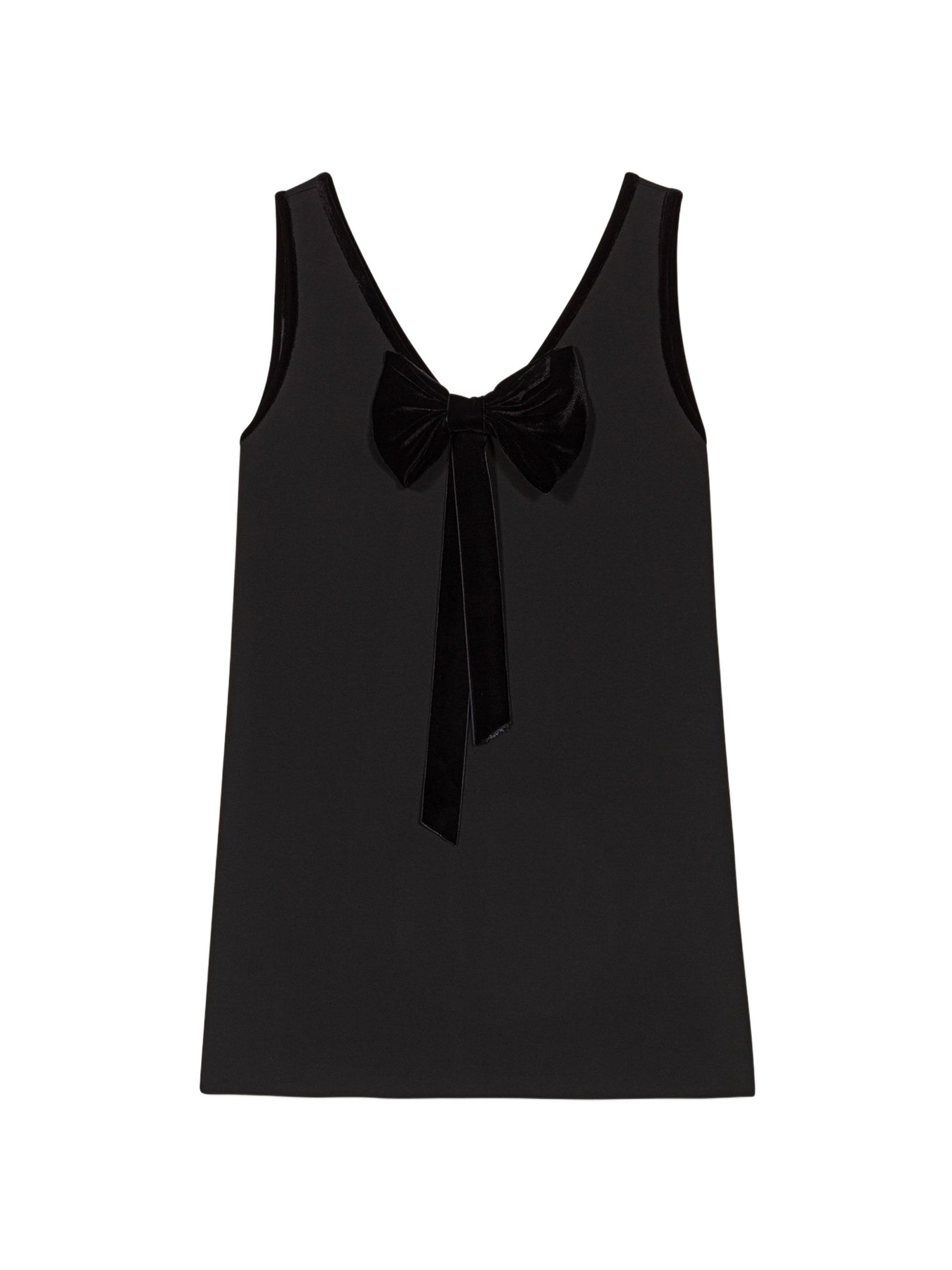 Maje Women's Pinafore Mini Dress with Velvet Collar - Black