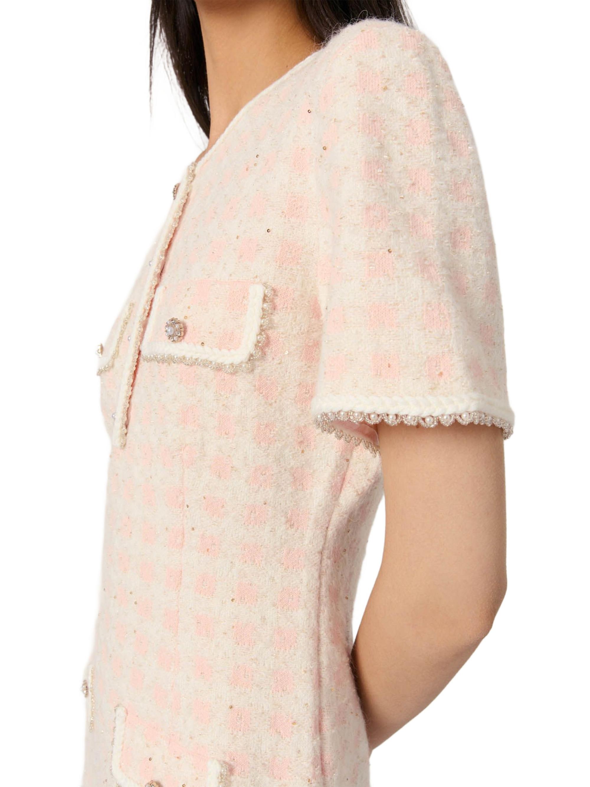 Maje Tweed-Effect Knit Mini Dress | Saks Fifth Avenue