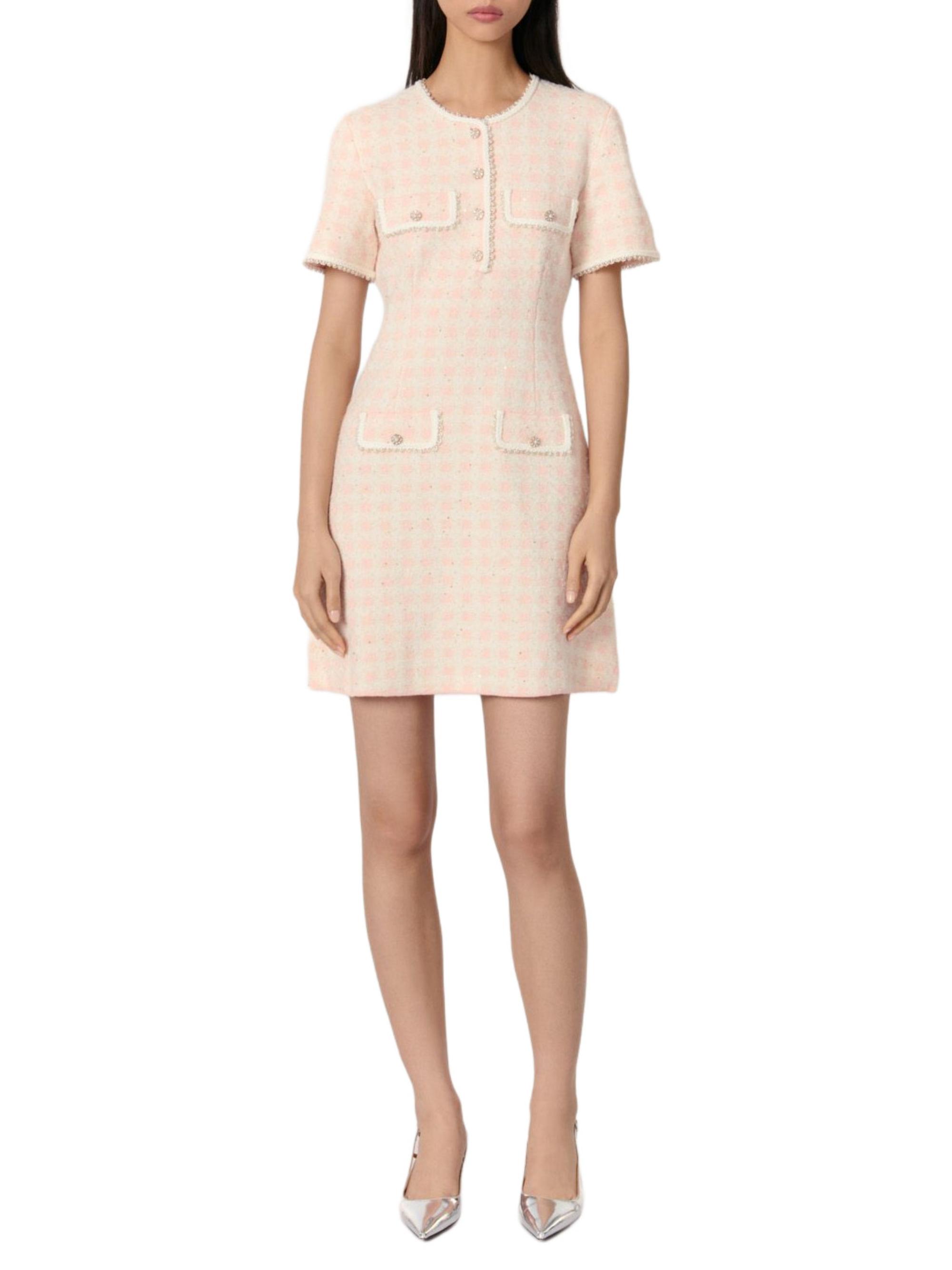 Maje Tweed-Effect Knit Mini Dress | Saks Fifth Avenue