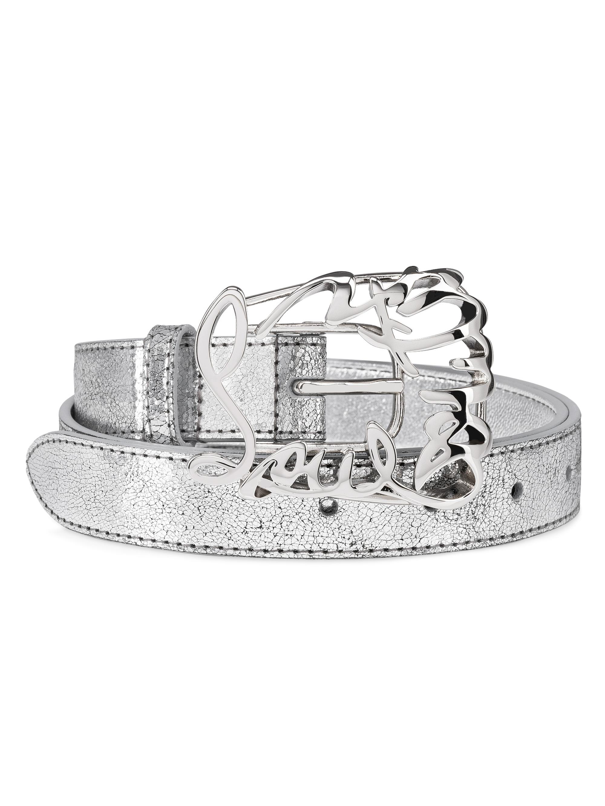 Christian Louboutin Women's Giddy Belt - Silver