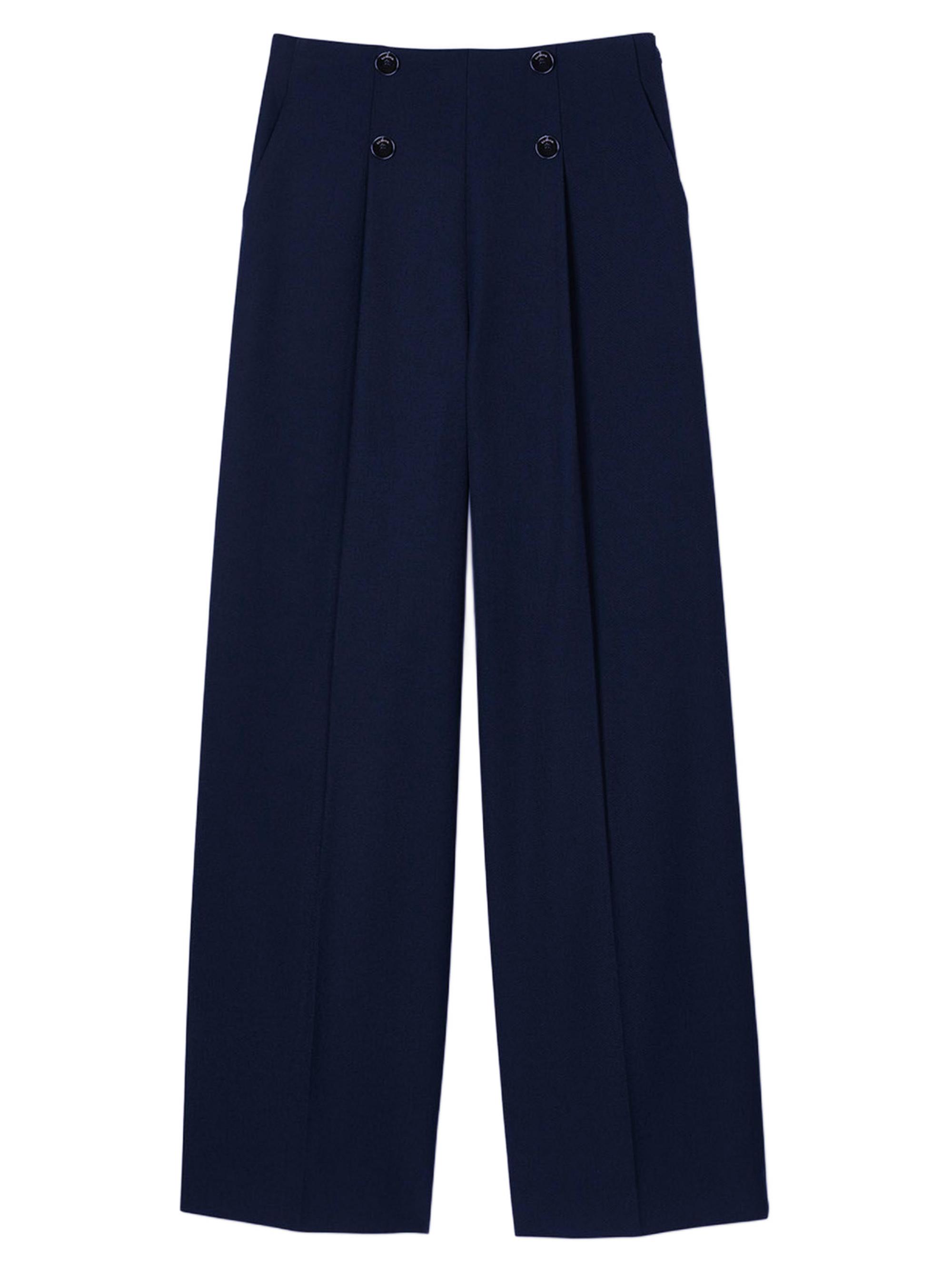 Sandro Women's Suit Trousers - Navy Blue