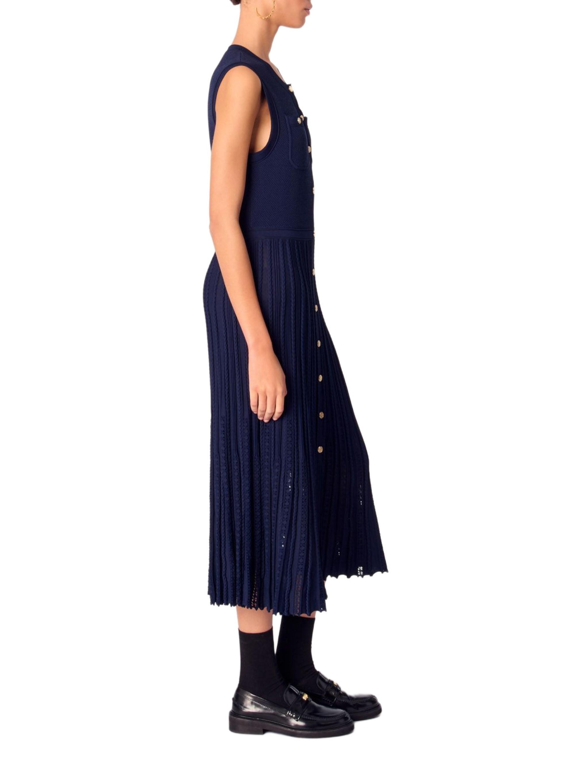 Maje Pleated Knit Midi Dress | Saks Fifth Avenue