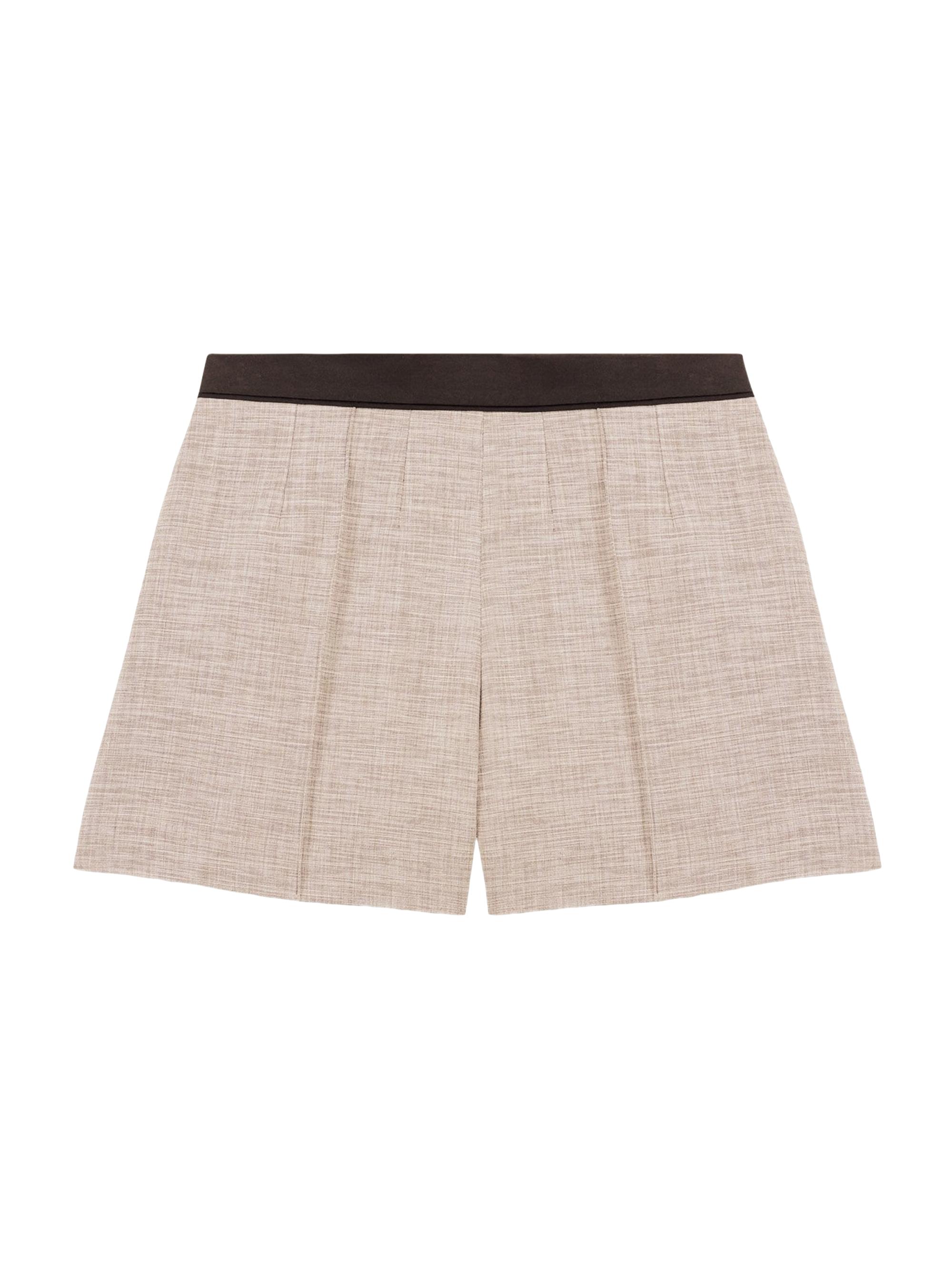 Maje Women's Suit Shorts with Darts - Grey