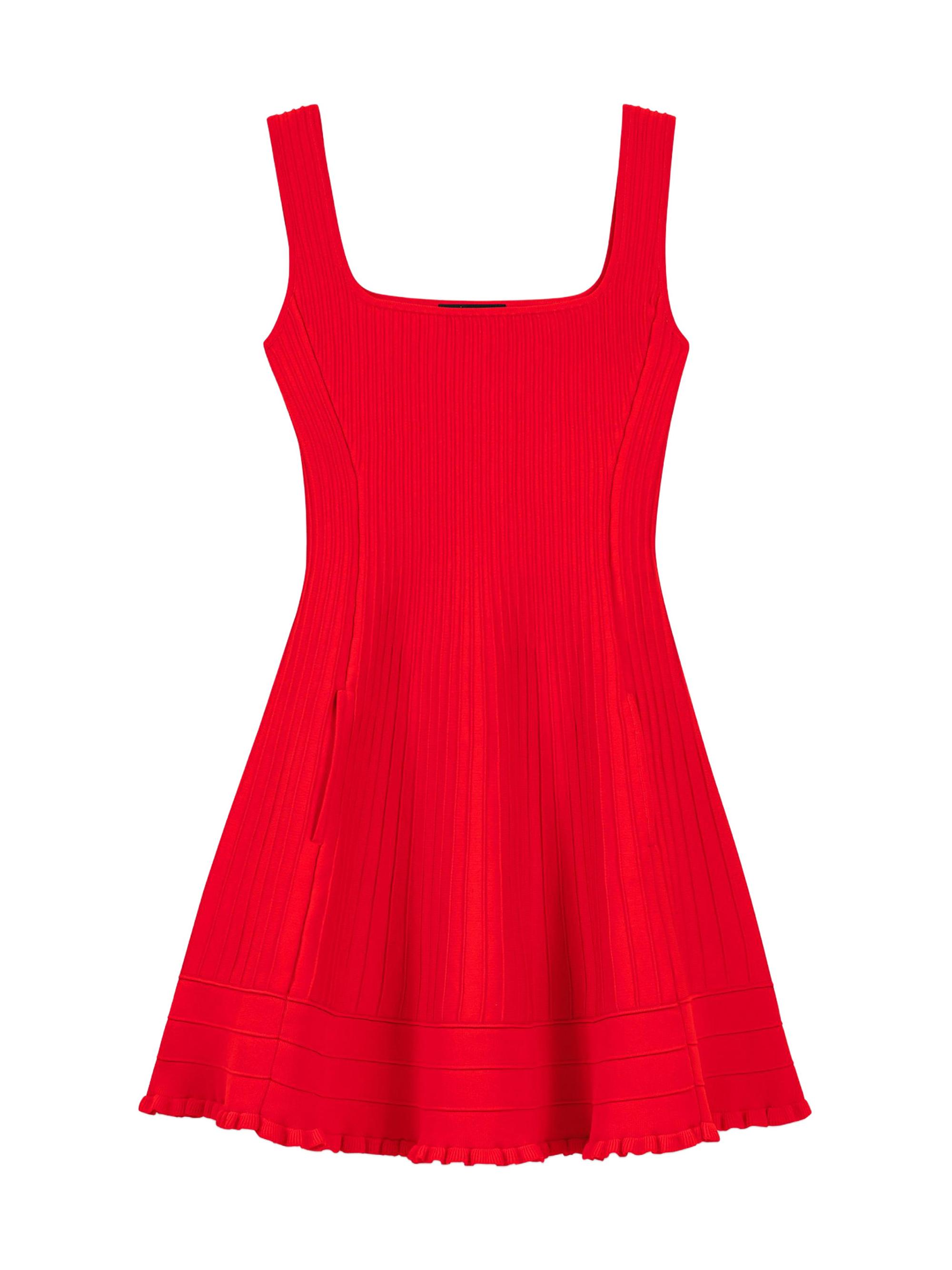 Maje Women's Mini Knit Dress - Red