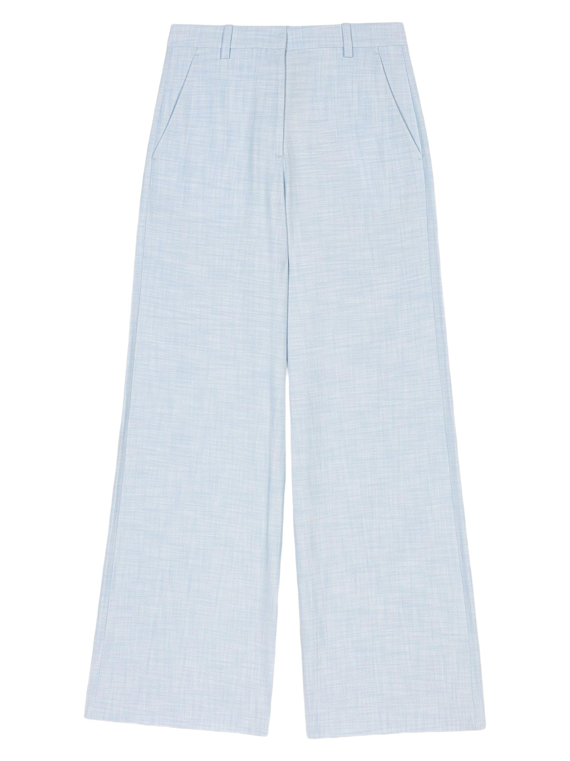 Maje Women's Wide-Leg Suit Trousers - Blue