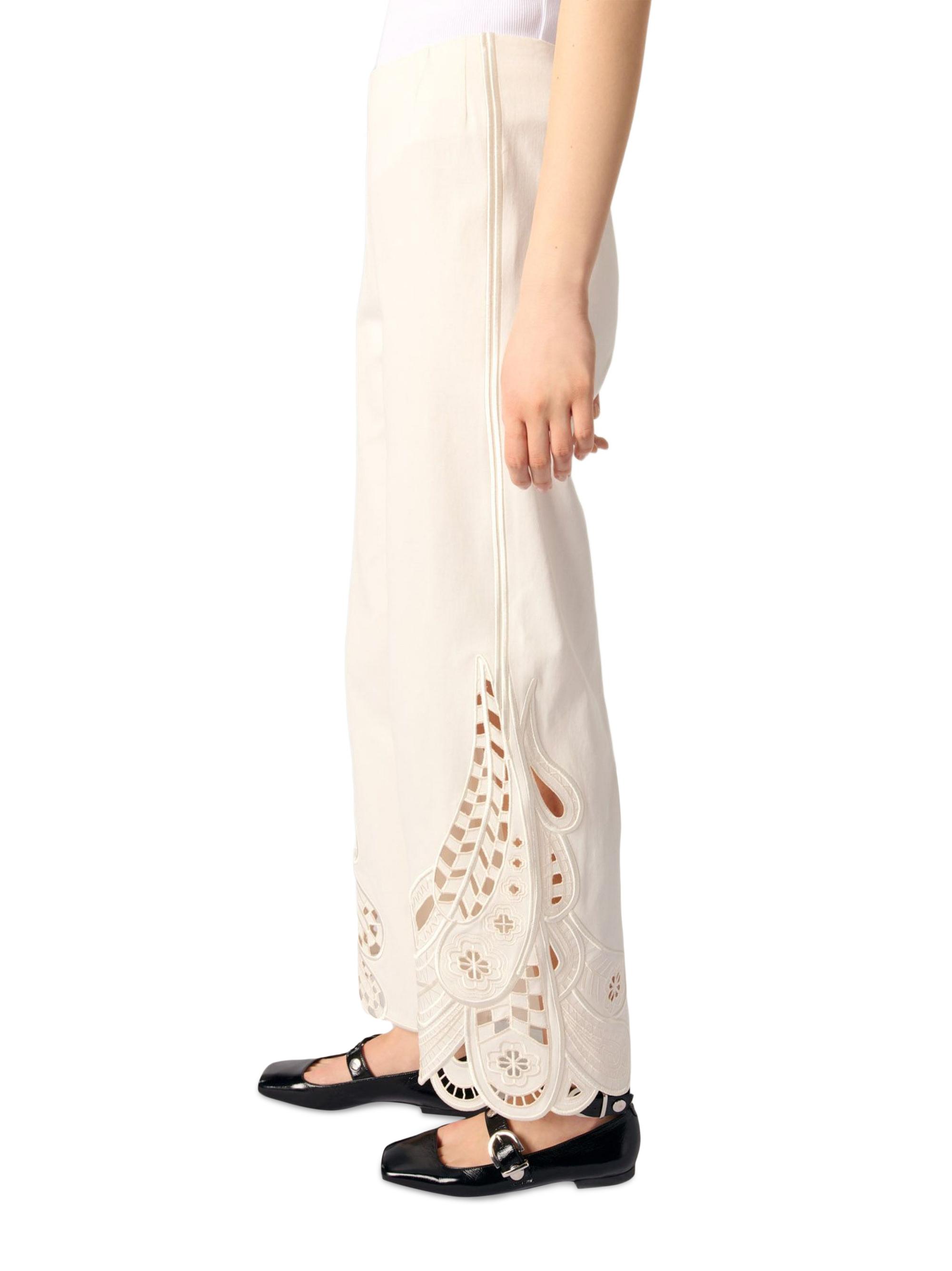 Maje Embroidered Trousers | Saks Fifth Avenue