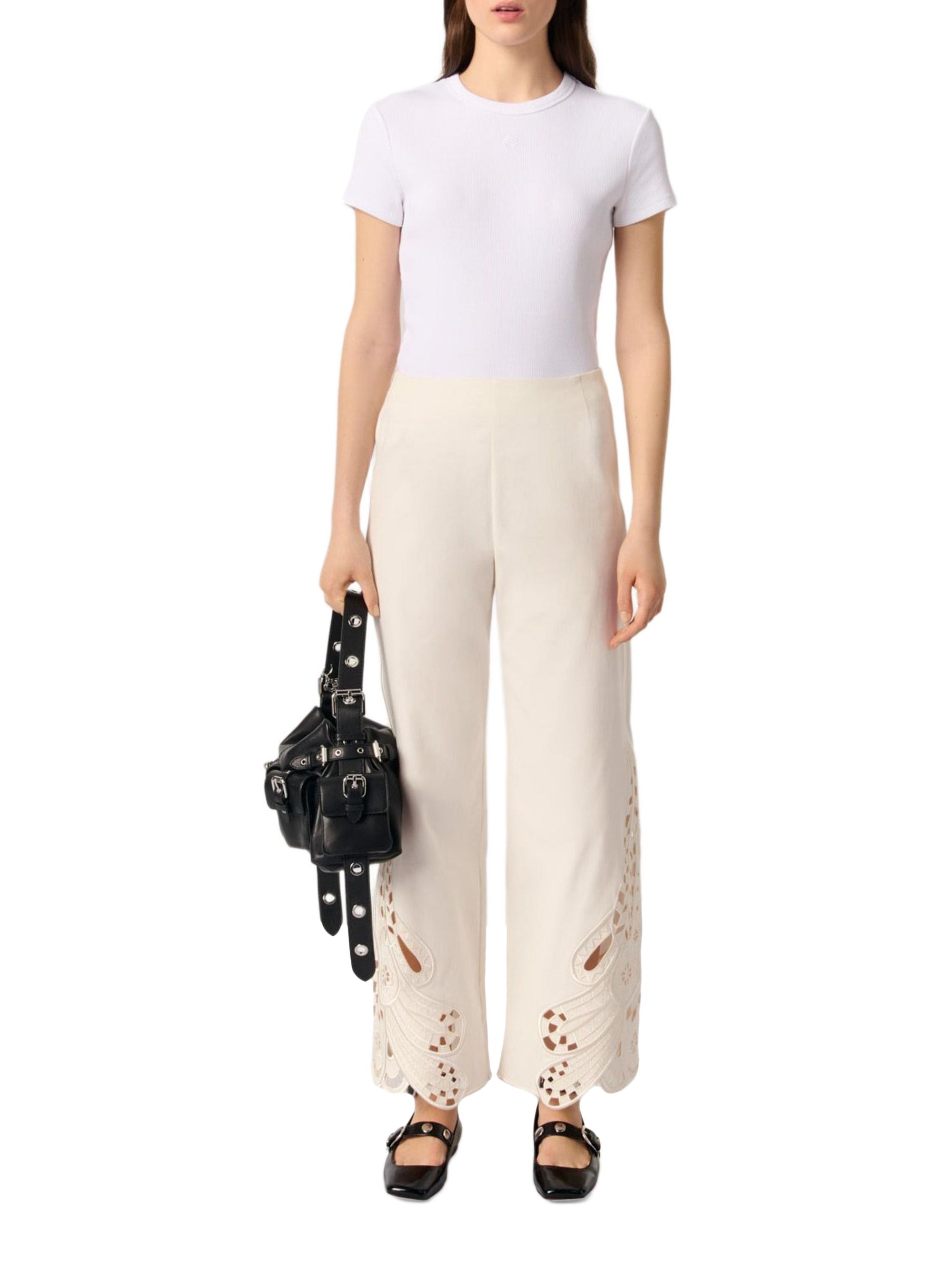 Maje Embroidered Trousers | Saks Fifth Avenue