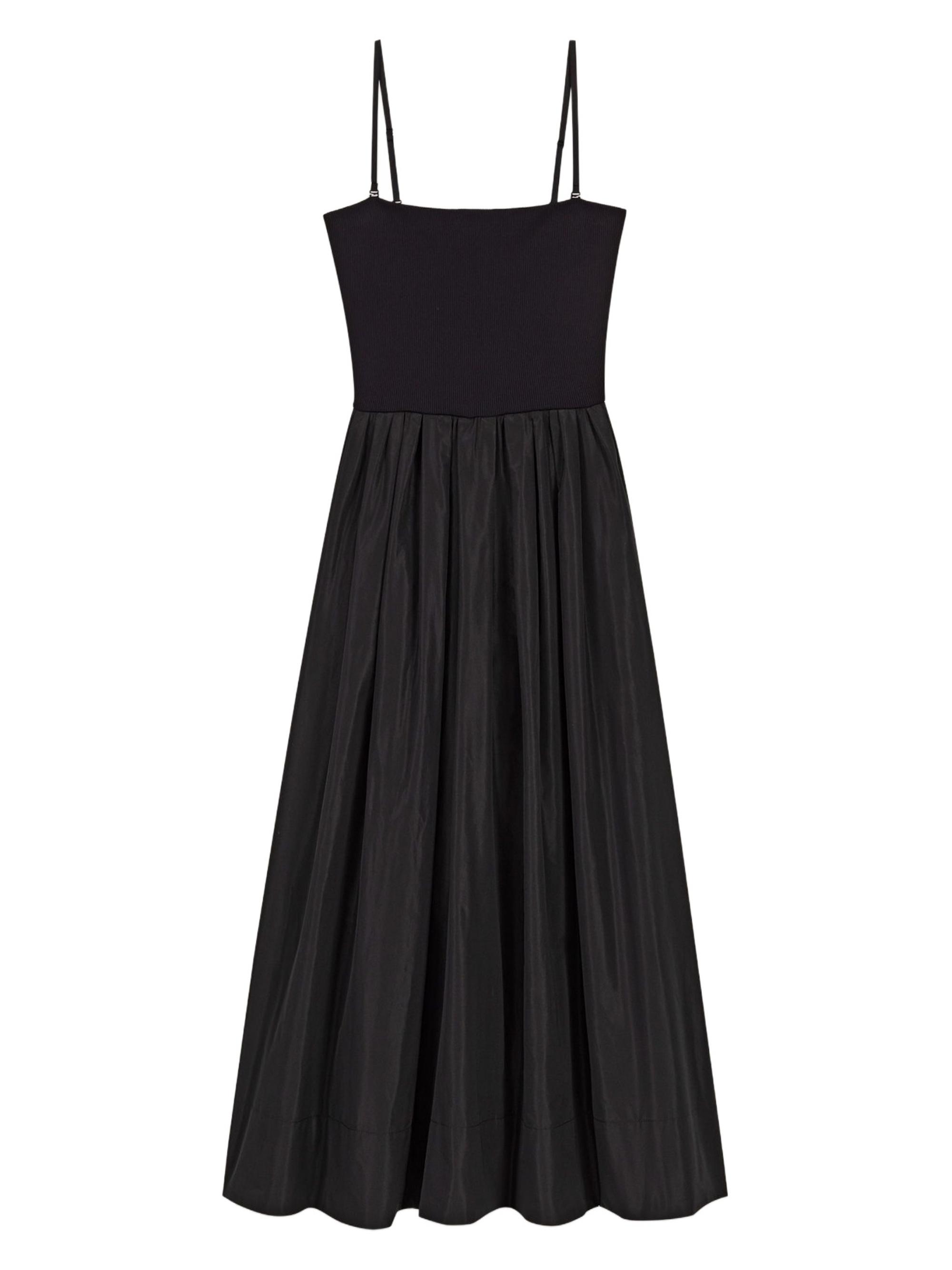 Maje Women's Strapless Mesh and Taffeta Dress - Black