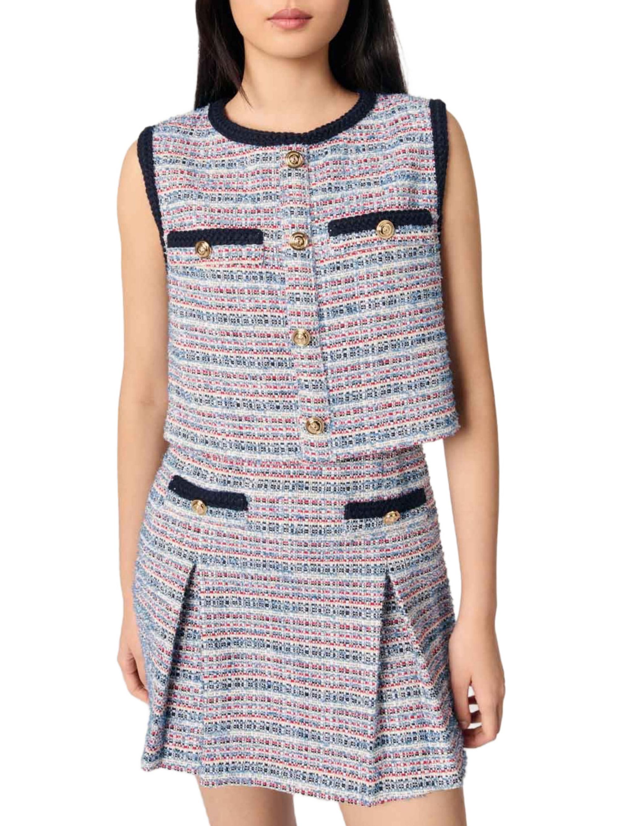 新品タグ付】 マディソンブルー TWEED DRESS VEST サイズ2 新品