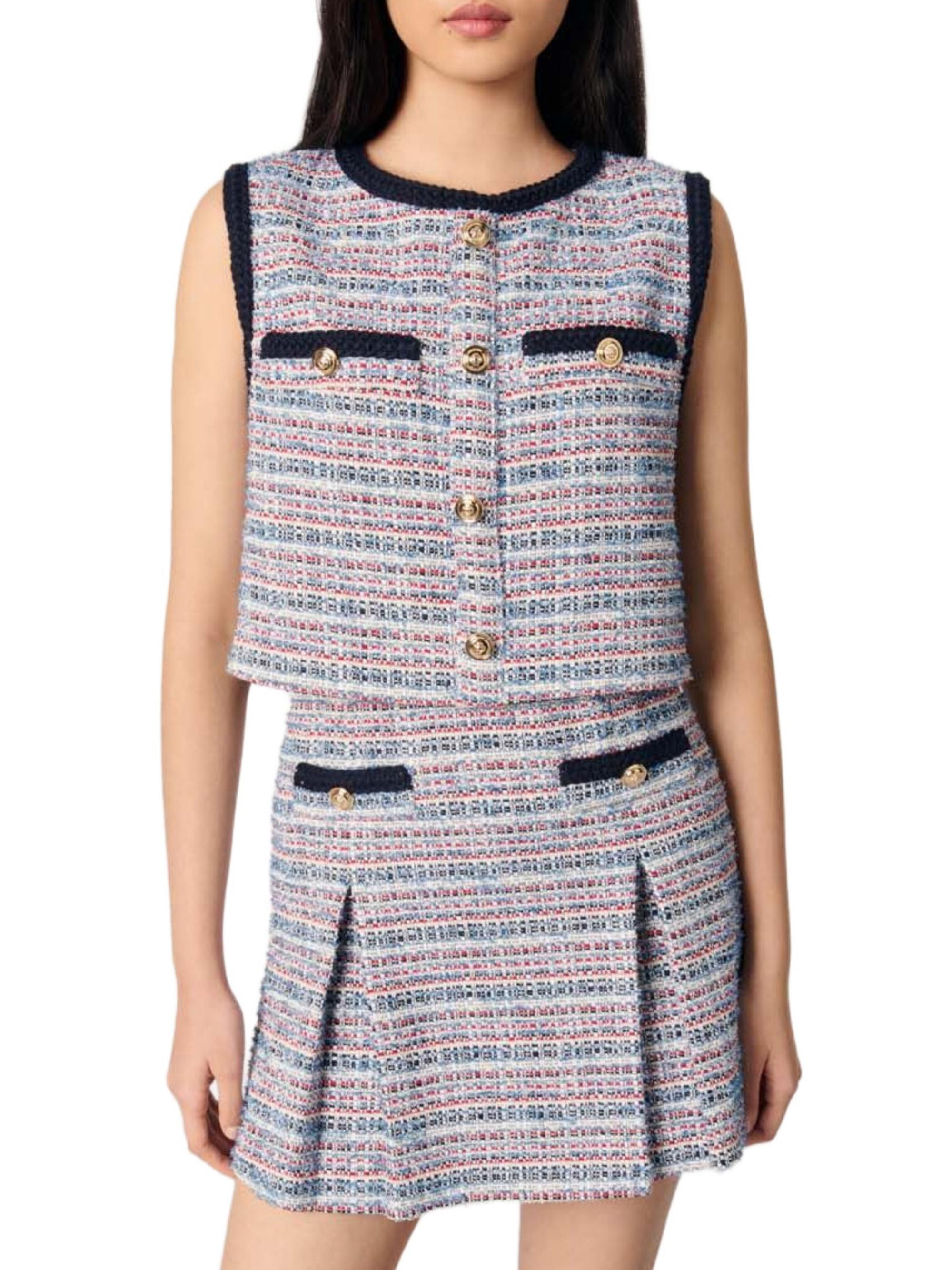 Maje Tweed 2-in-1 Mini Dress | Saks Fifth Avenue