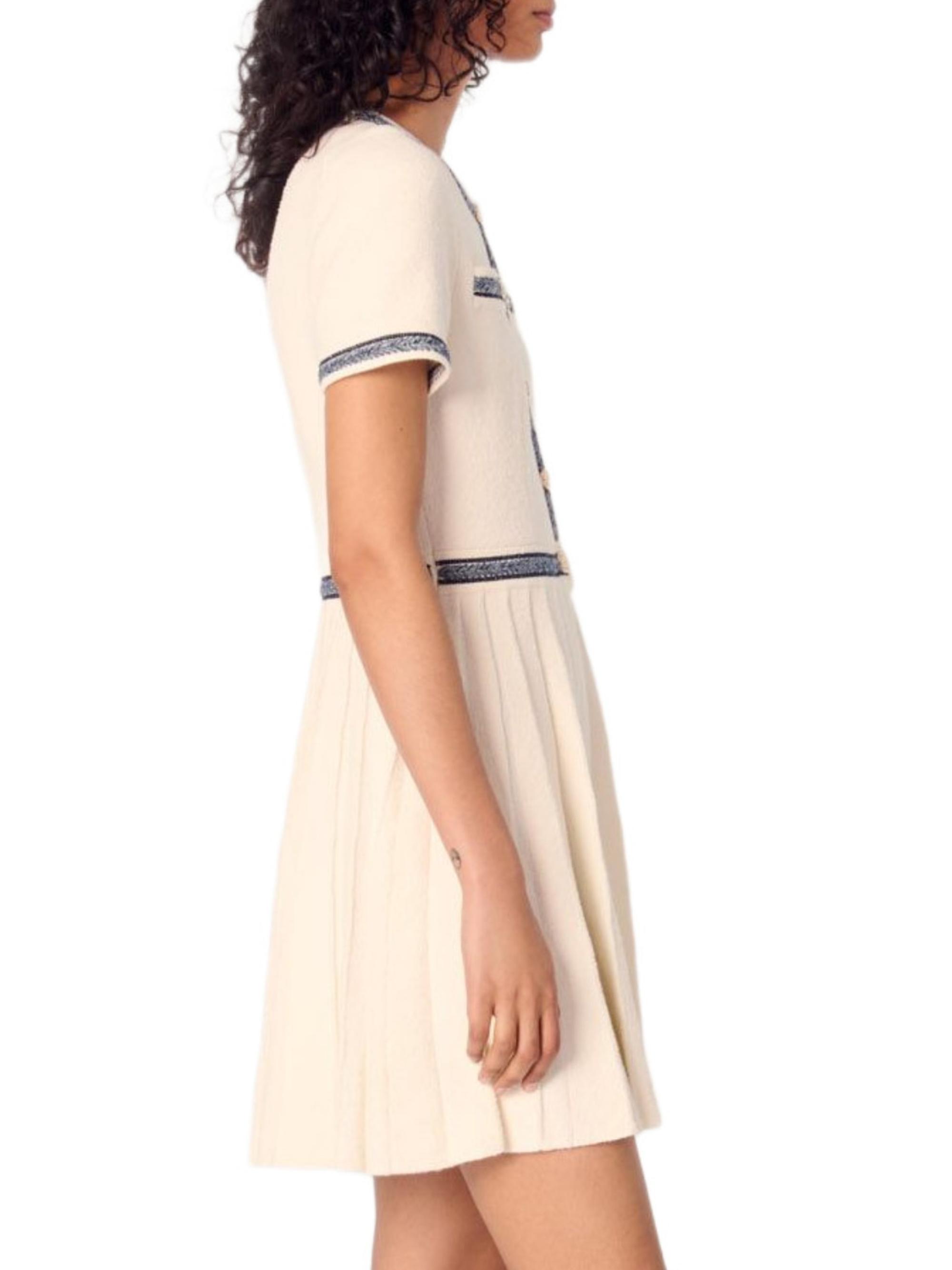 Maje Pleated Knit Mini Dress | Saks Fifth Avenue