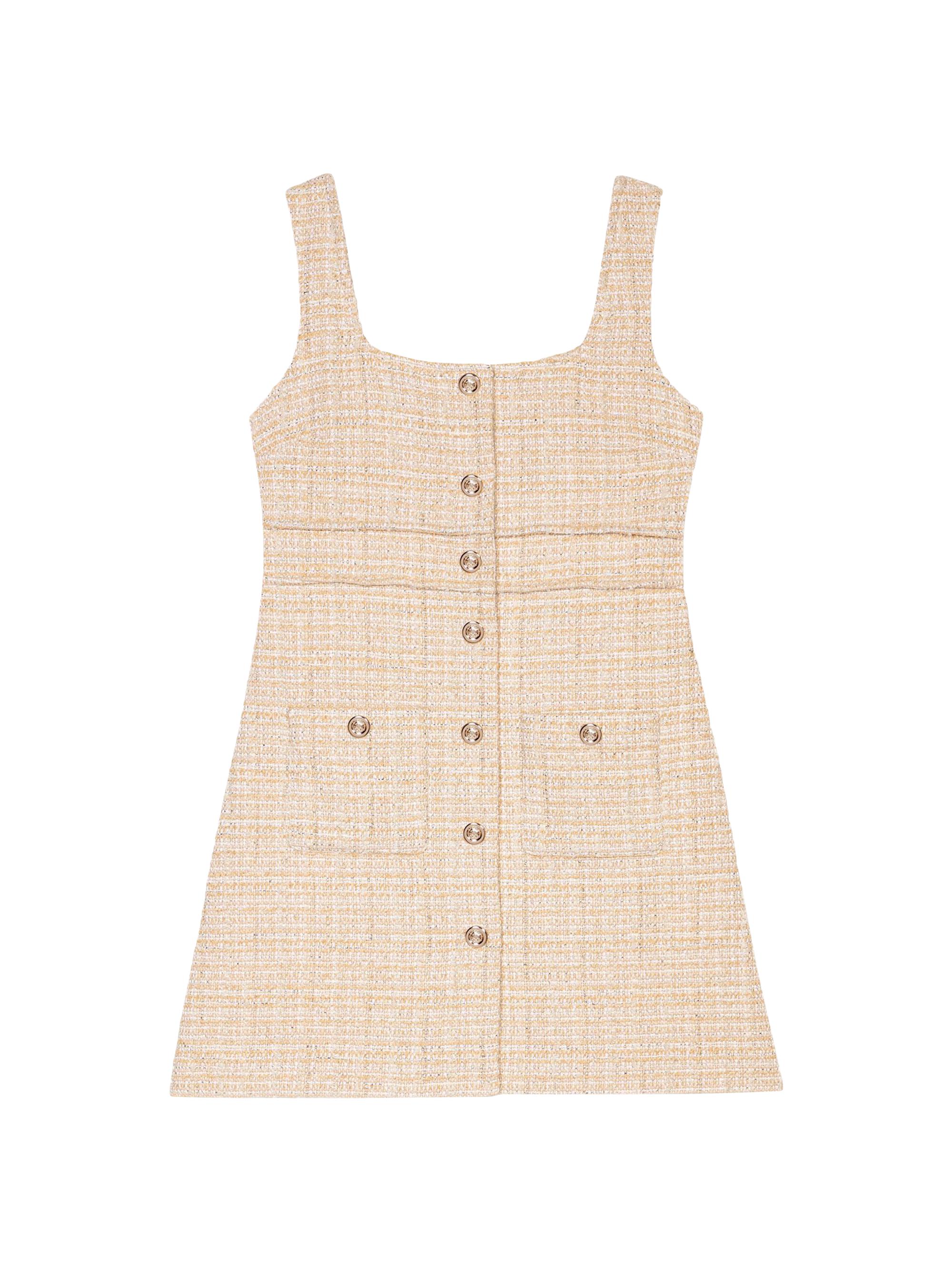 Maje Women's Mini Tweed Dress - Beige