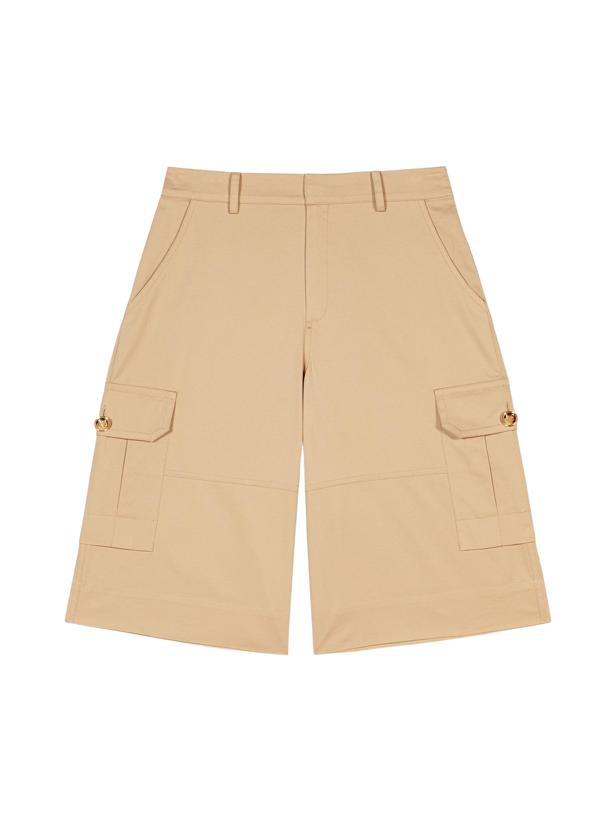 Maje Women's Cotton Bermuda Shorts - Beige