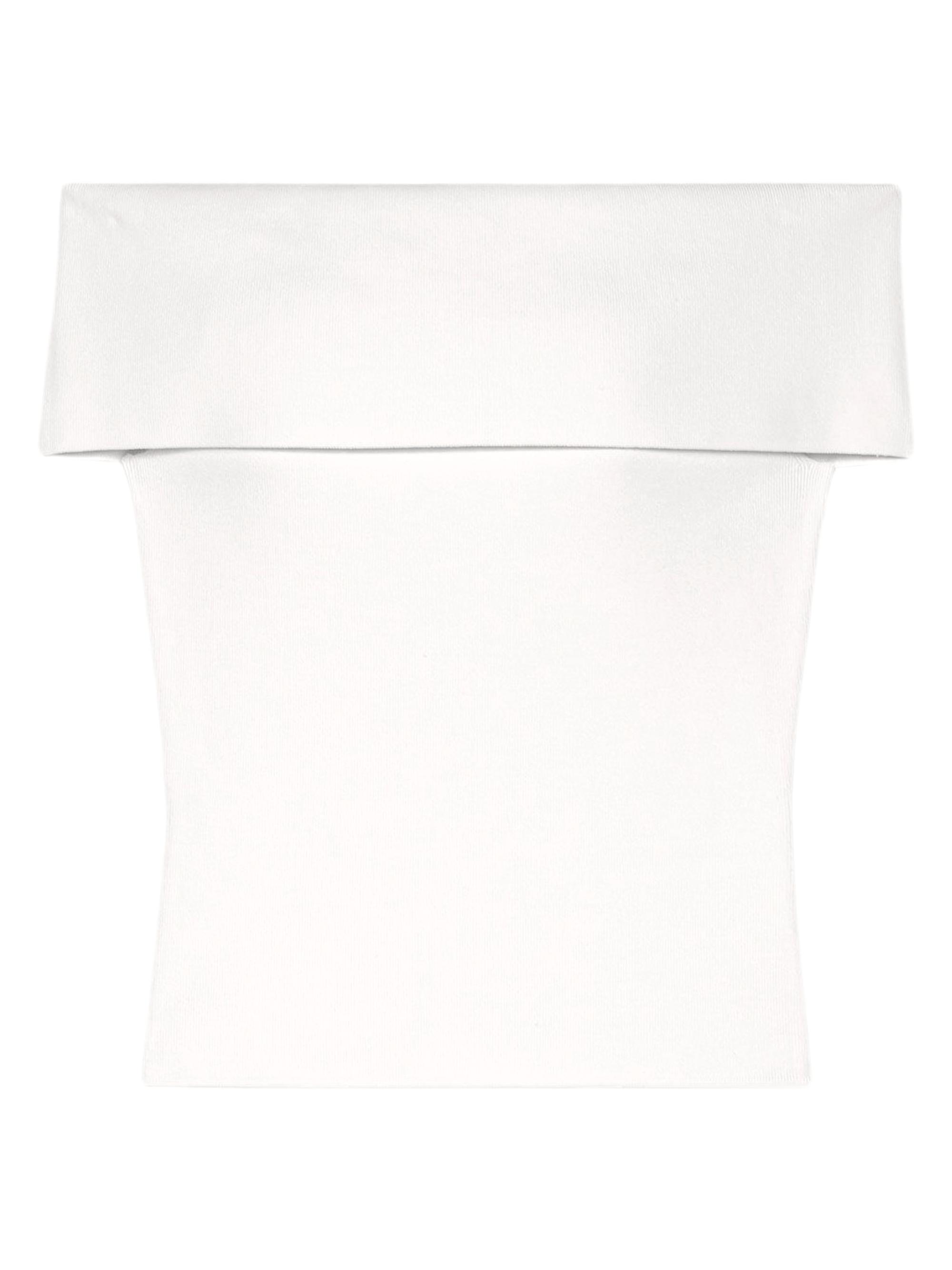 Maje Women's Rib Knit Bardot-Neck Top - White