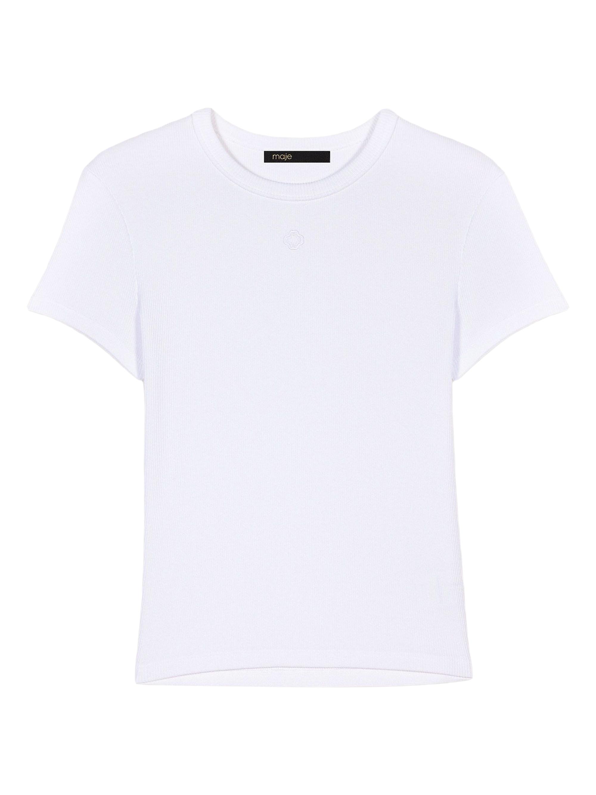 Maje Women's Cotton T-Shirt - White