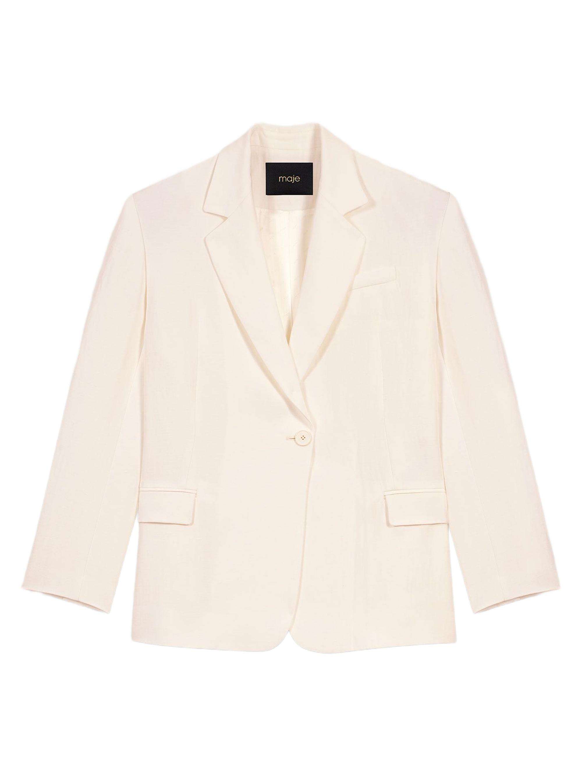 Maje Women's Suit Jacket - Ecru