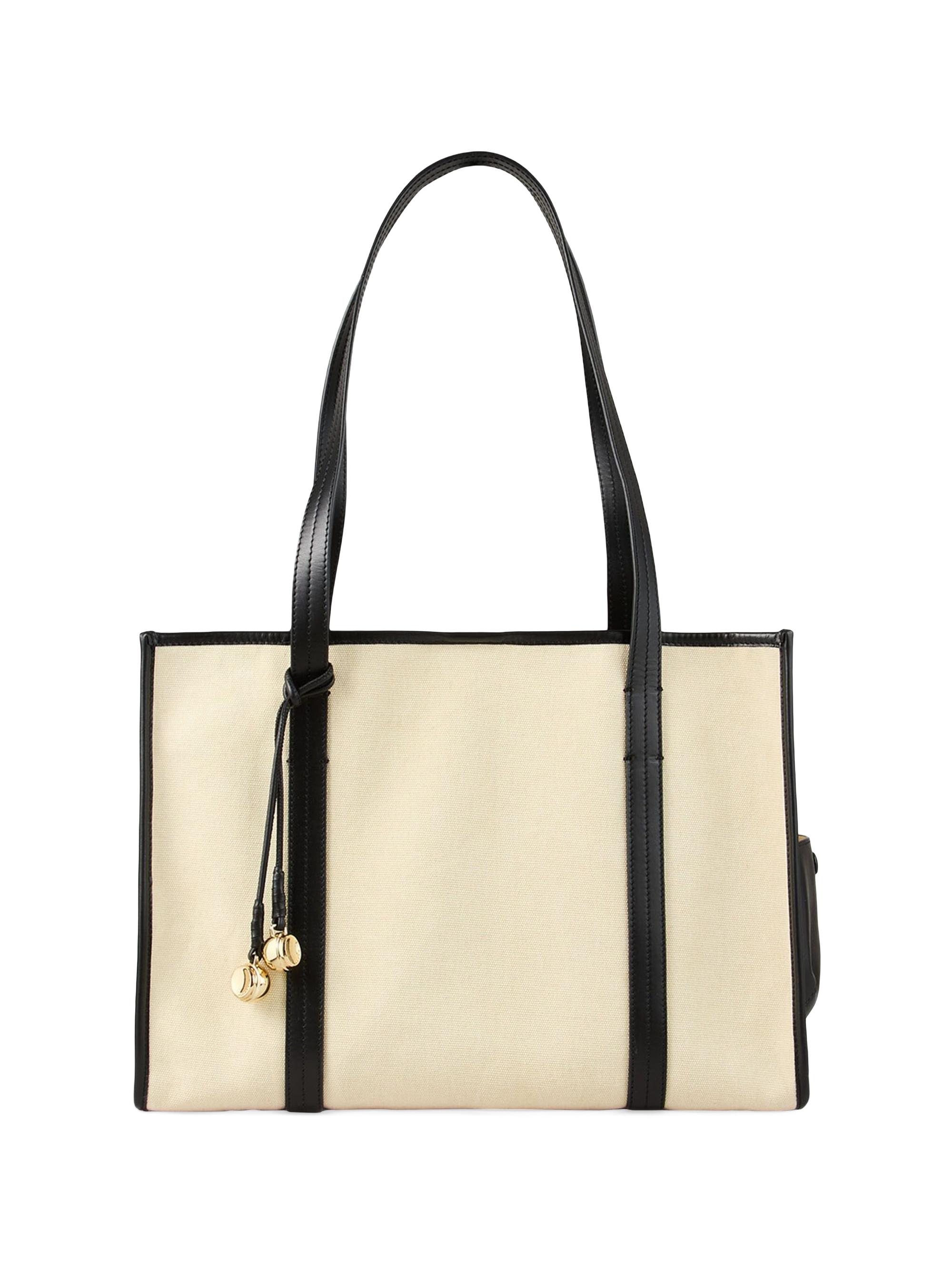 Sandro Women's Canvas Tote Bag - Ecru Black